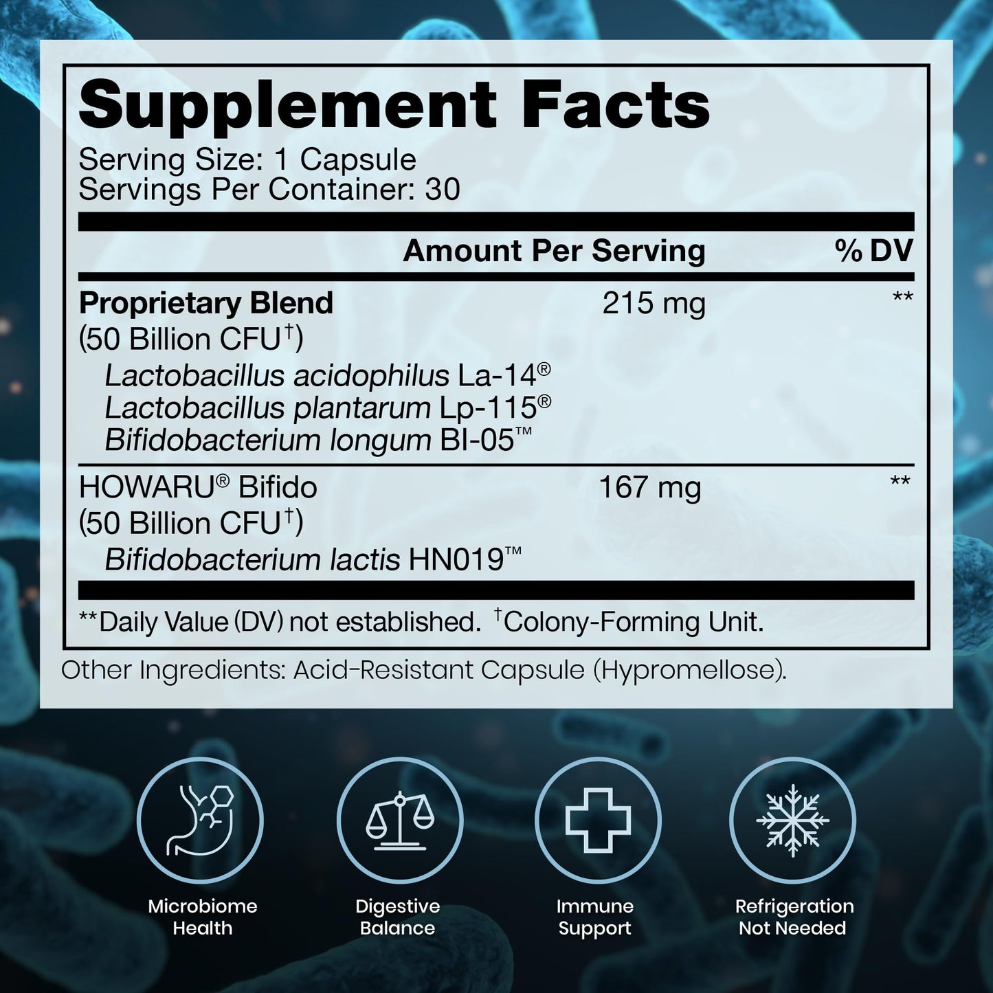 Pure Therapro Rx Power Probiotic 100B Acid-Resistant Capsules, 30 Count