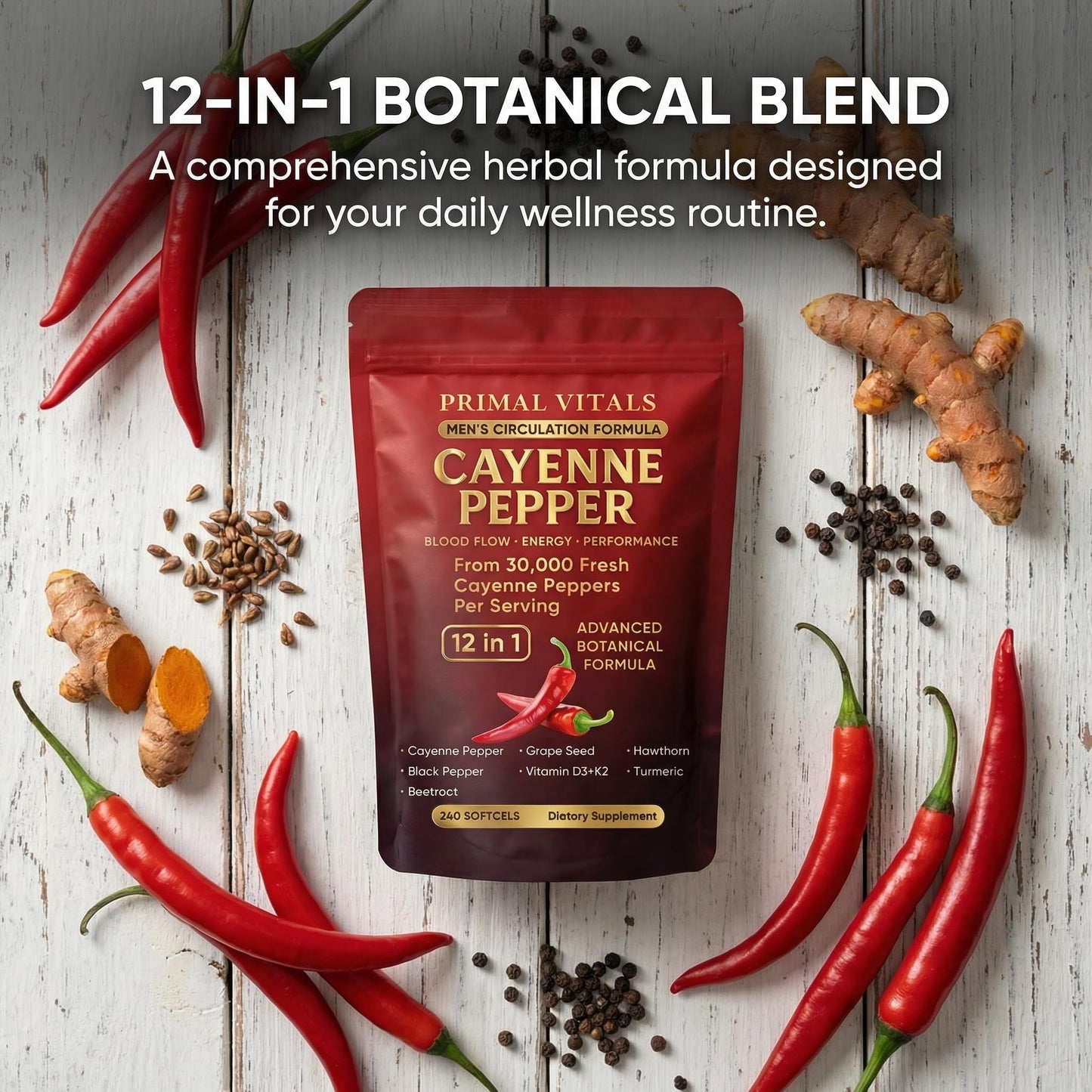KBKTWOLT Cayenne Pepper Capsule 240