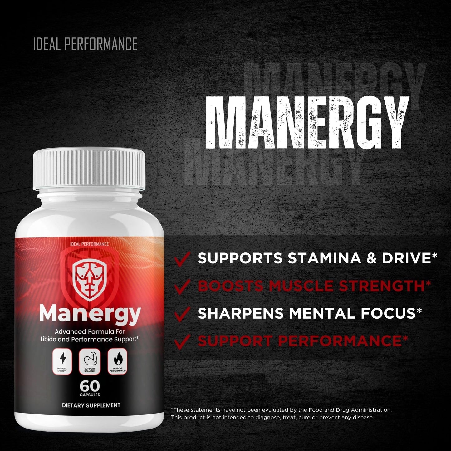 IDEAL PERFORMANCE Manergy Capsules 120 Count