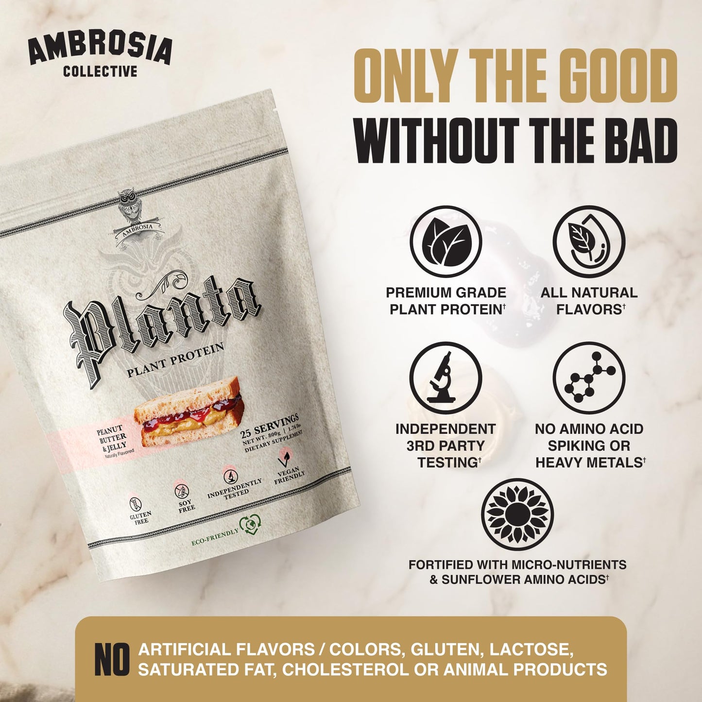 Ambrosia Plant Based Pea Protein Powder 28
