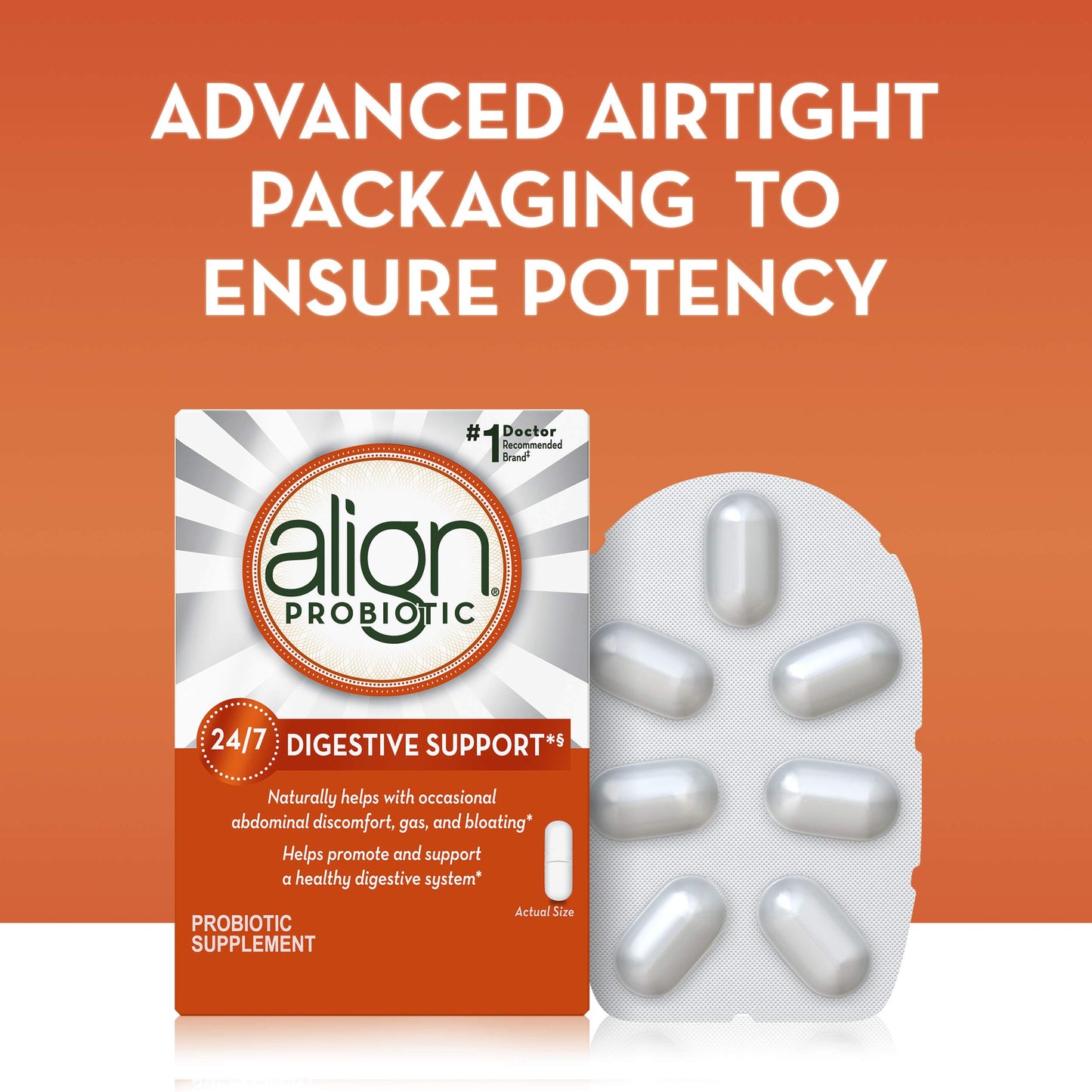 Align Probiotic Supplement Capsules 98