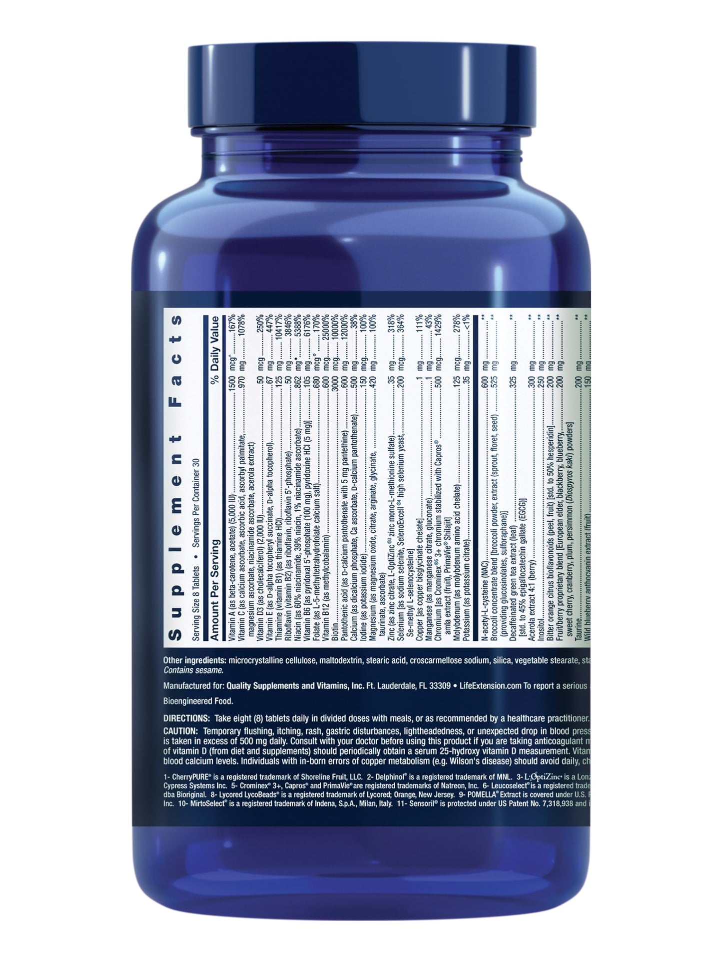 Life Extension Mix Tablets with Extra Niacin, High Potency Vitamin & Mineral Formula, Gluten-Free, 240 Tablets