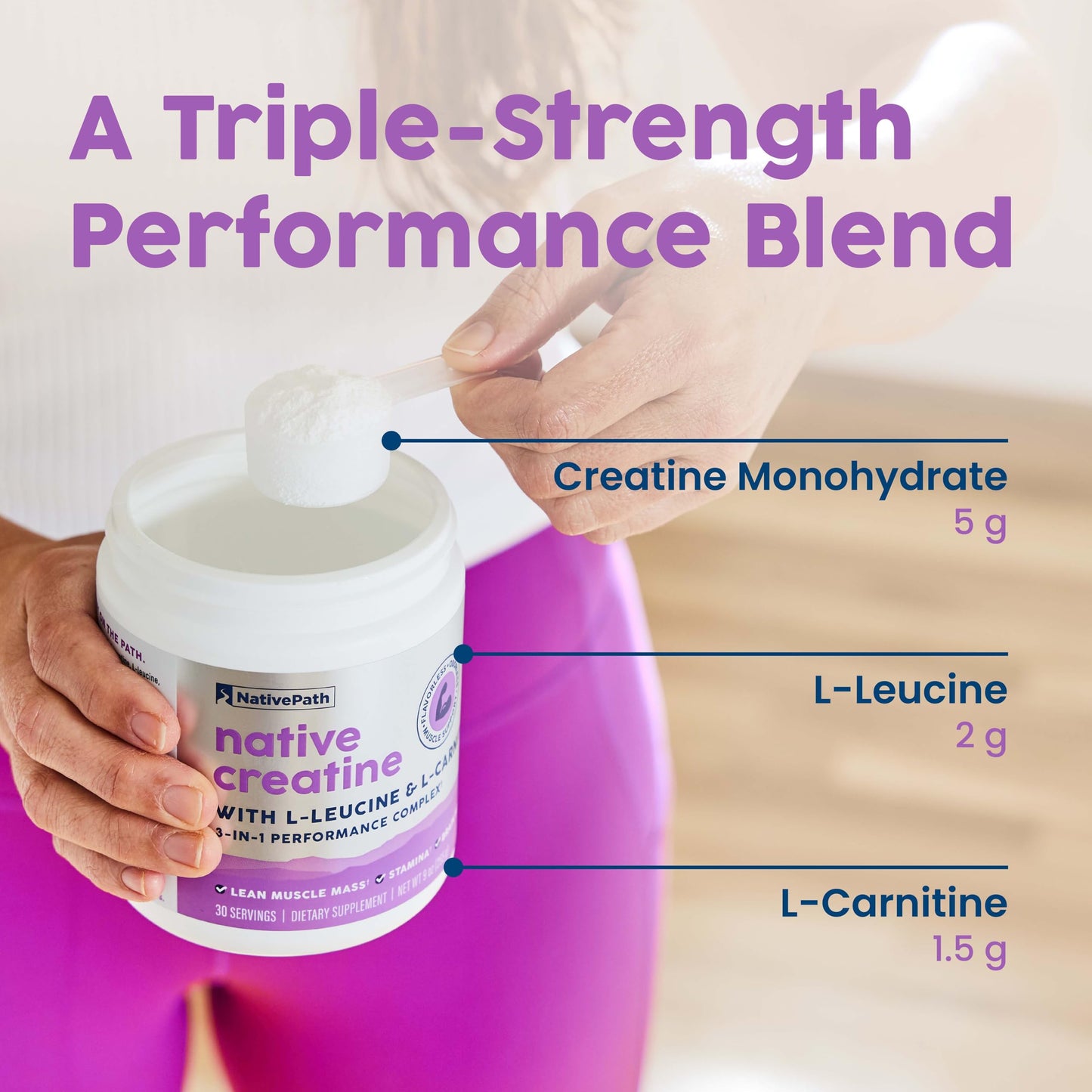 NativePath Creatine Monohydrate Powder 9 oz