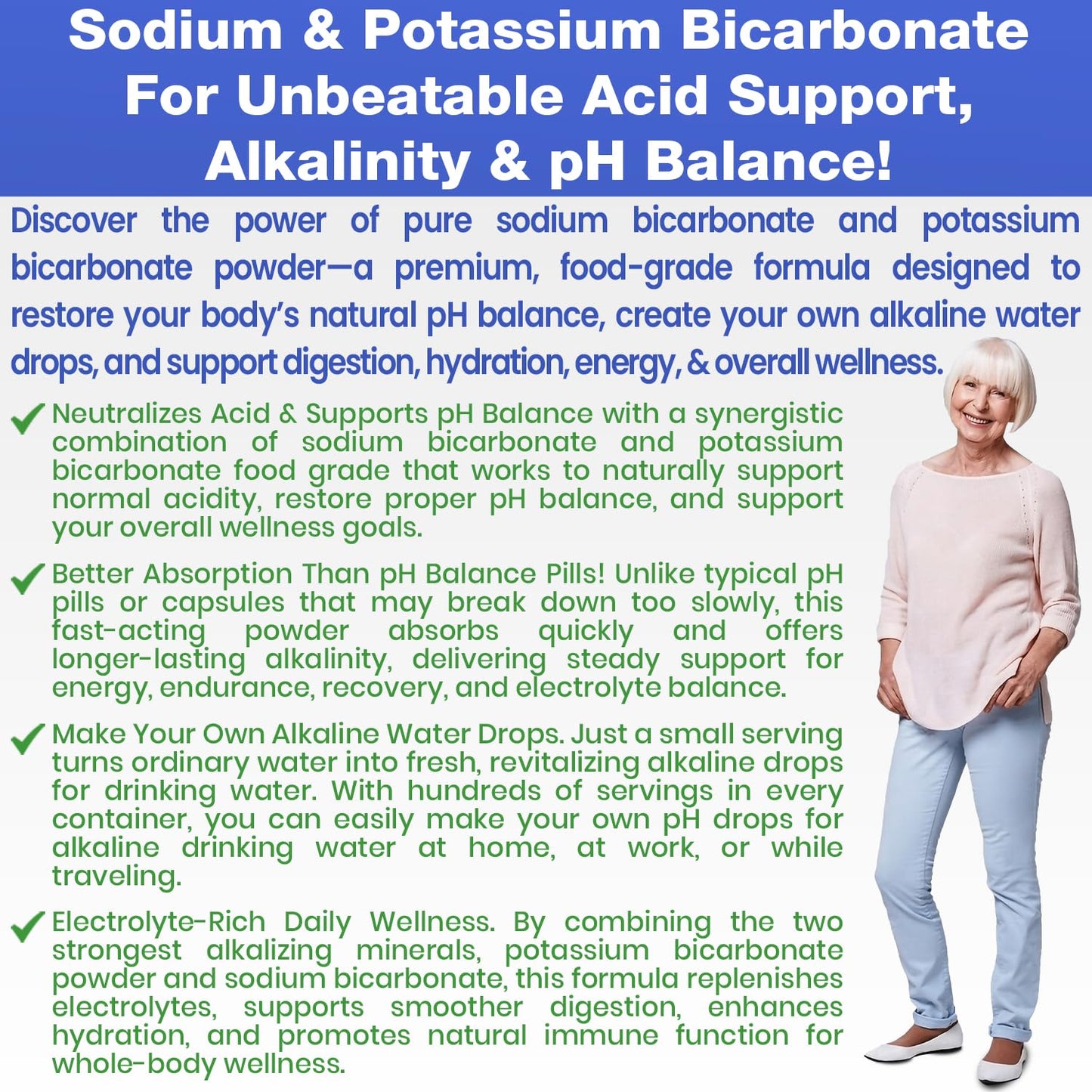 Kidney Restore Sodium Bicarbonate & Potassium Bicarbonate pH Balance Capsule, 30 Capsules