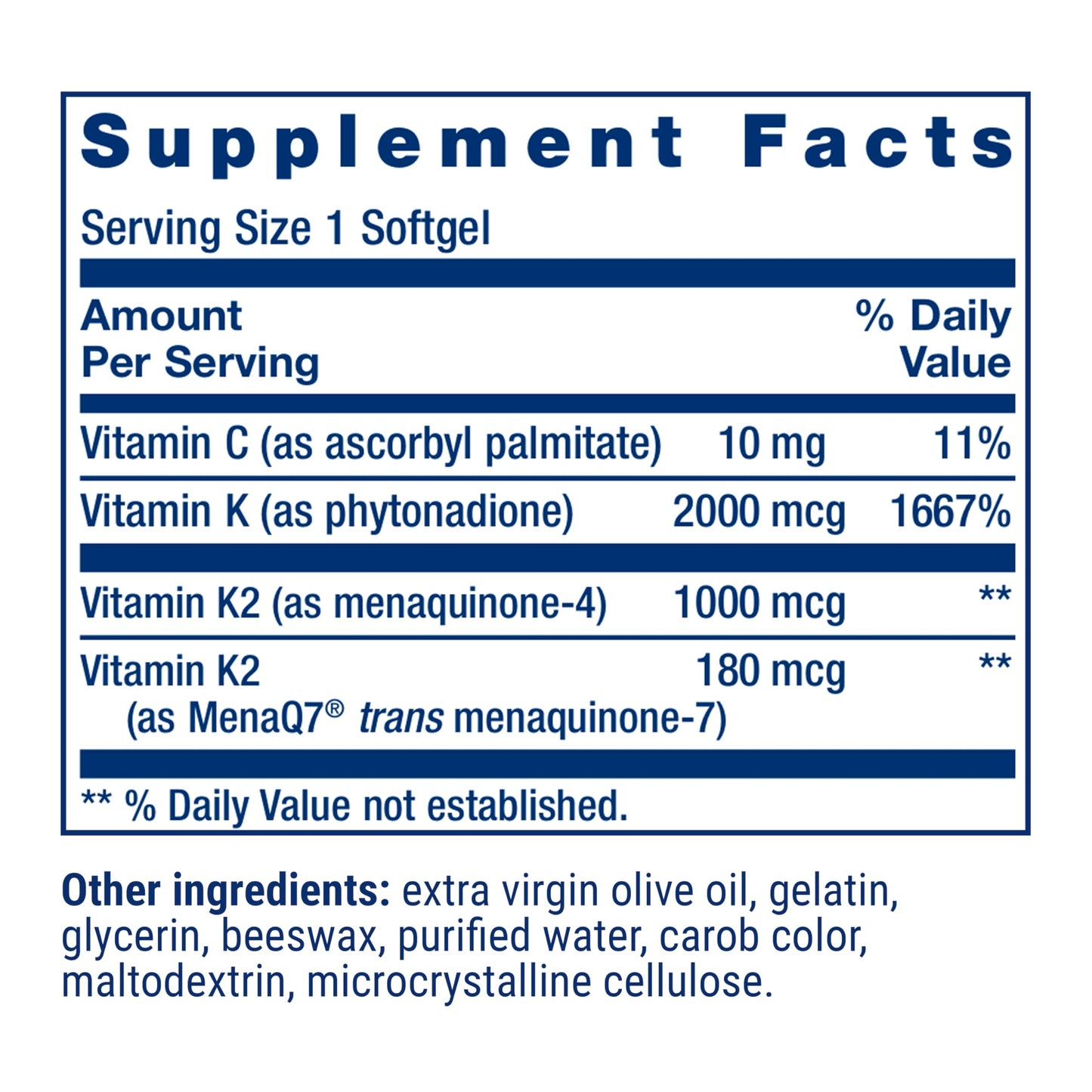 Life Extension Super K Softgels 90 Count