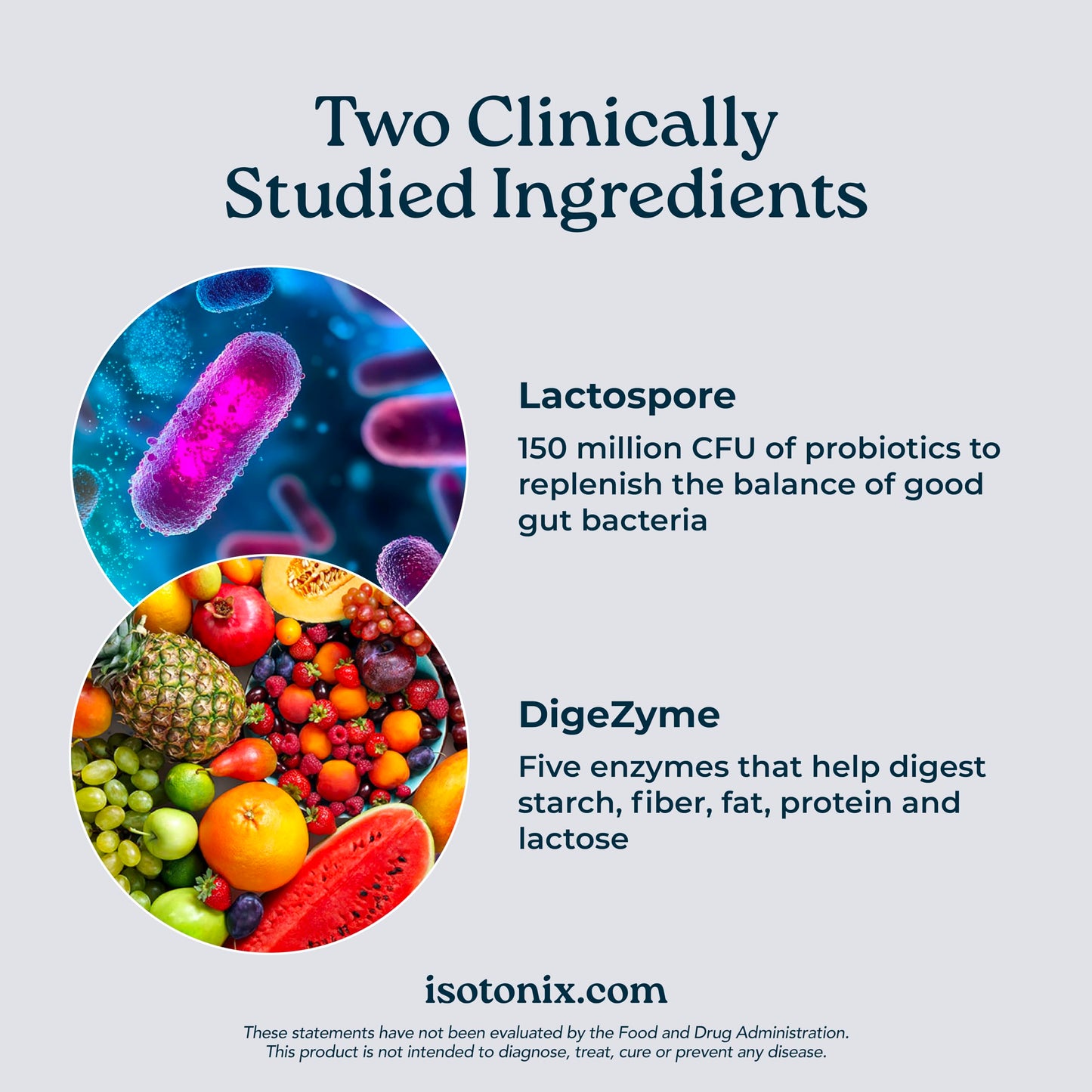 Isotonix Digestive Enzymes with Probiotics Powder 10.58 Ounce