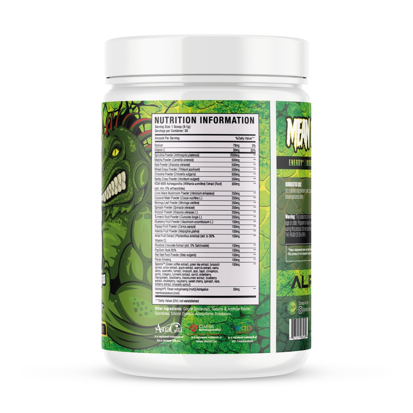 Alpha Nutrition Labs Mean Greens Powder, 1 Ounce (Pack of 1)