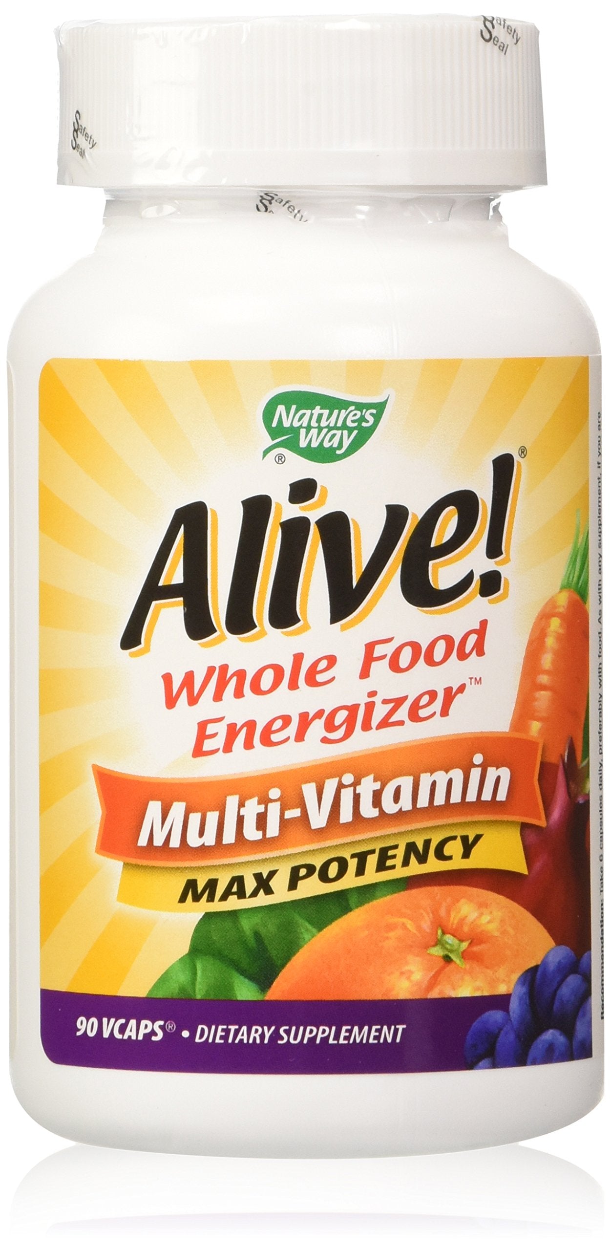 Nature's Way Alive! Max Potency Multi-Vitamin Capsules 90 Count