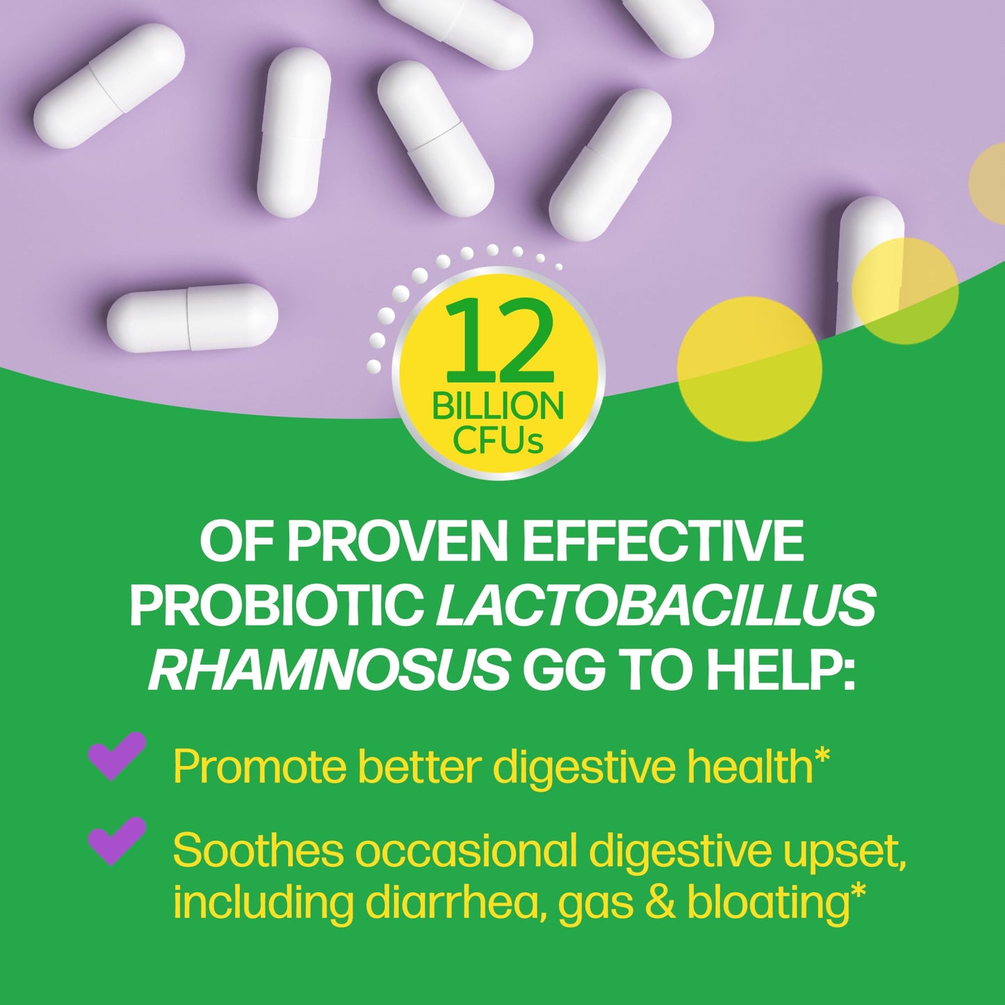 Culturelle Pro Strength Daily Probiotics for Digestive Health Capsules, 60 Count