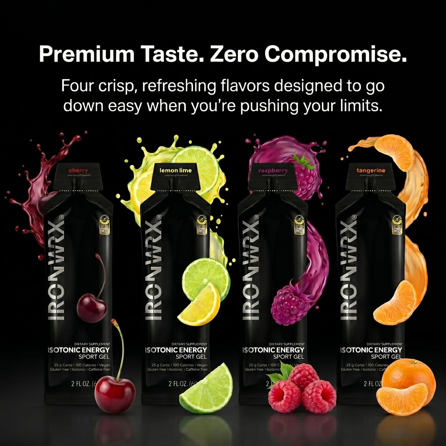 IRONWRX Isotonic Energy Gels 12 Pack