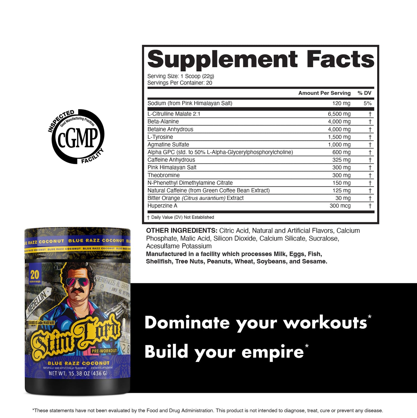 Anabolic Warfare Stim Lord Pre-Workout Powder 15.38 oz