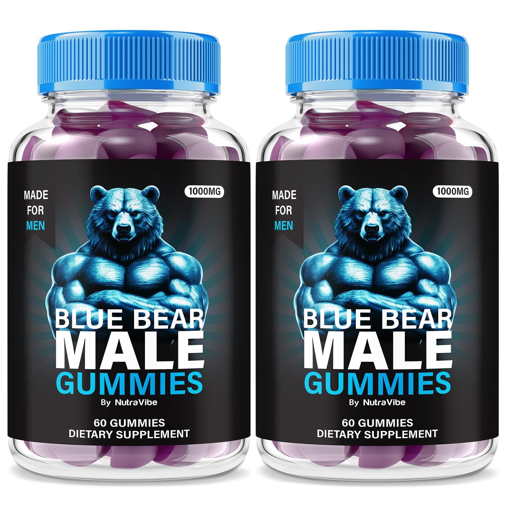 NutraVibe Blue Bear Male Gummies 120 Gummies