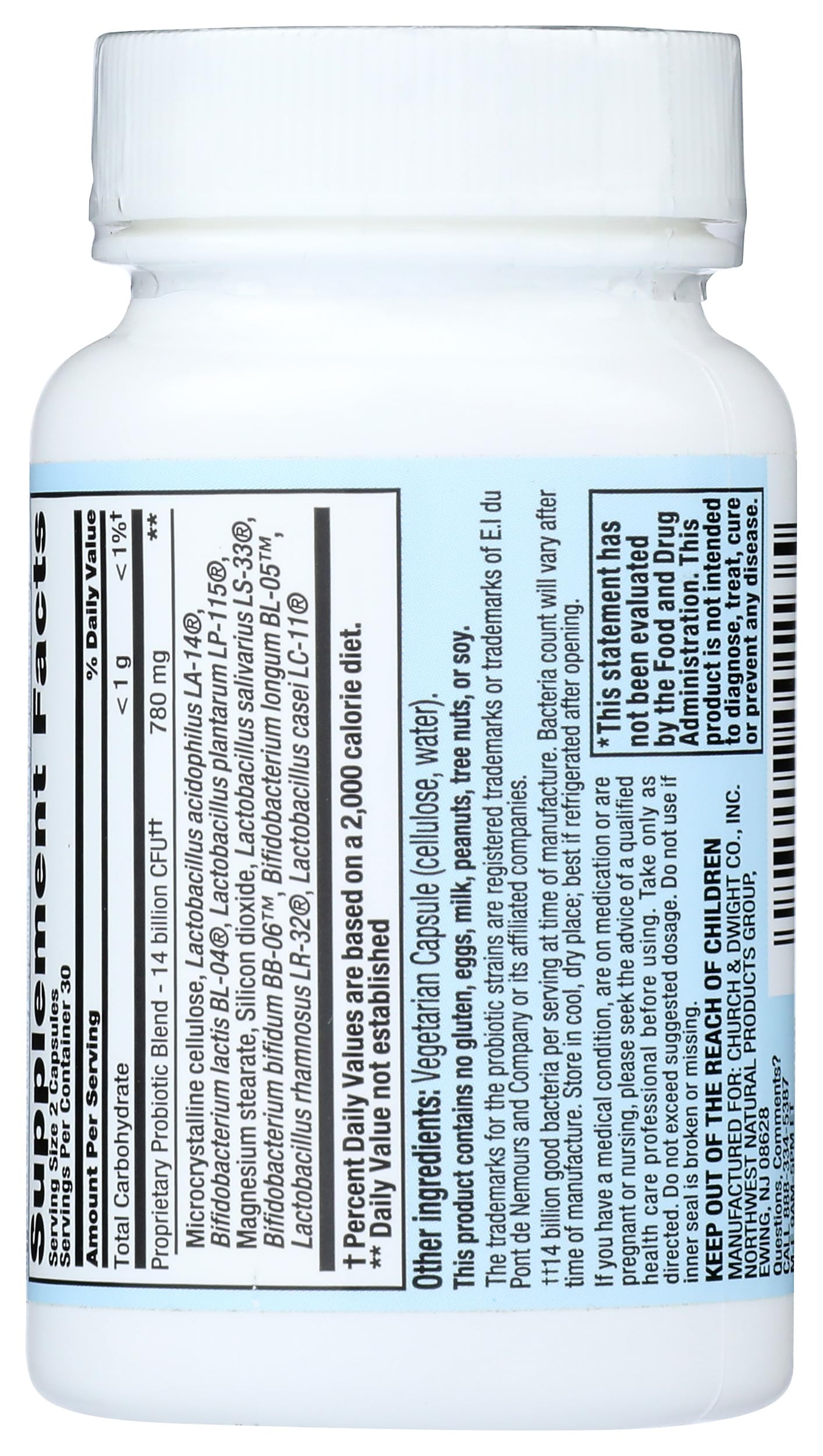 Nutrition Now PB8 Acidophilus Tablets 60 Count