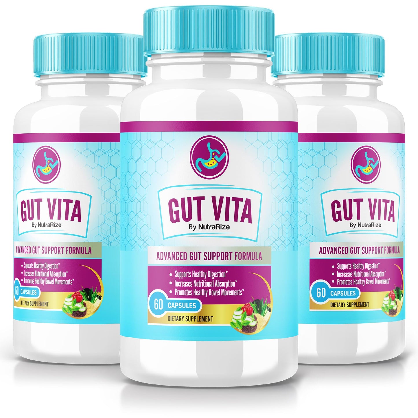 NutraRize Gut Vita Capsules 180 Capsules
