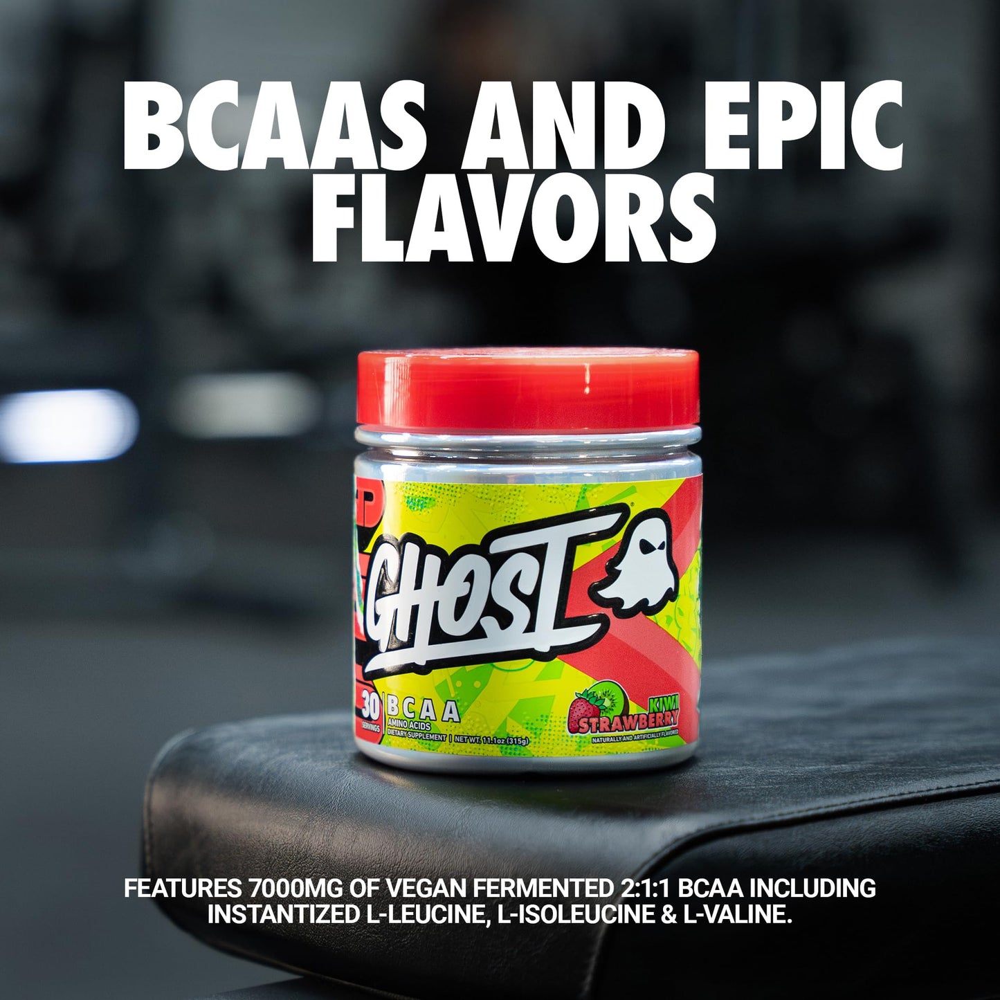 GHOST BCAA Powder Amino Acids Supplement, 11.1 Ounce