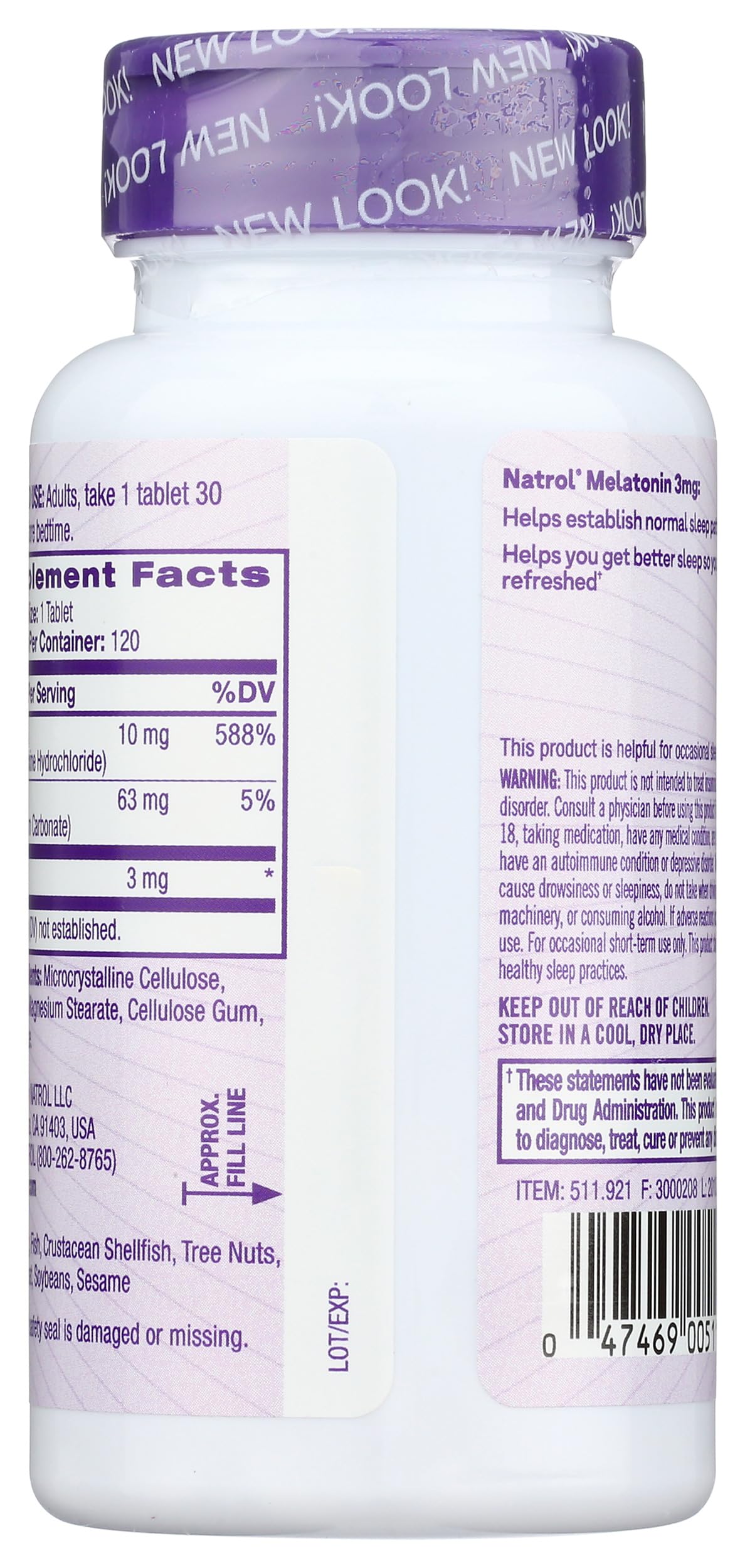 Natrol Melatonin 3mg Tablets Sleep Aid, 120 Count