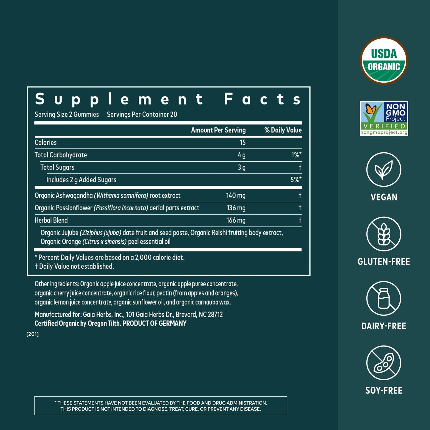 Gaia Herbs Sleep Gummies - Sleep Support, 40 Gummies