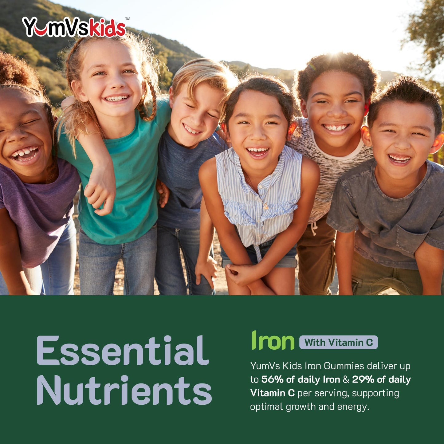 YUM-V'S Iron Supplement for Kids Gummy 60 Count