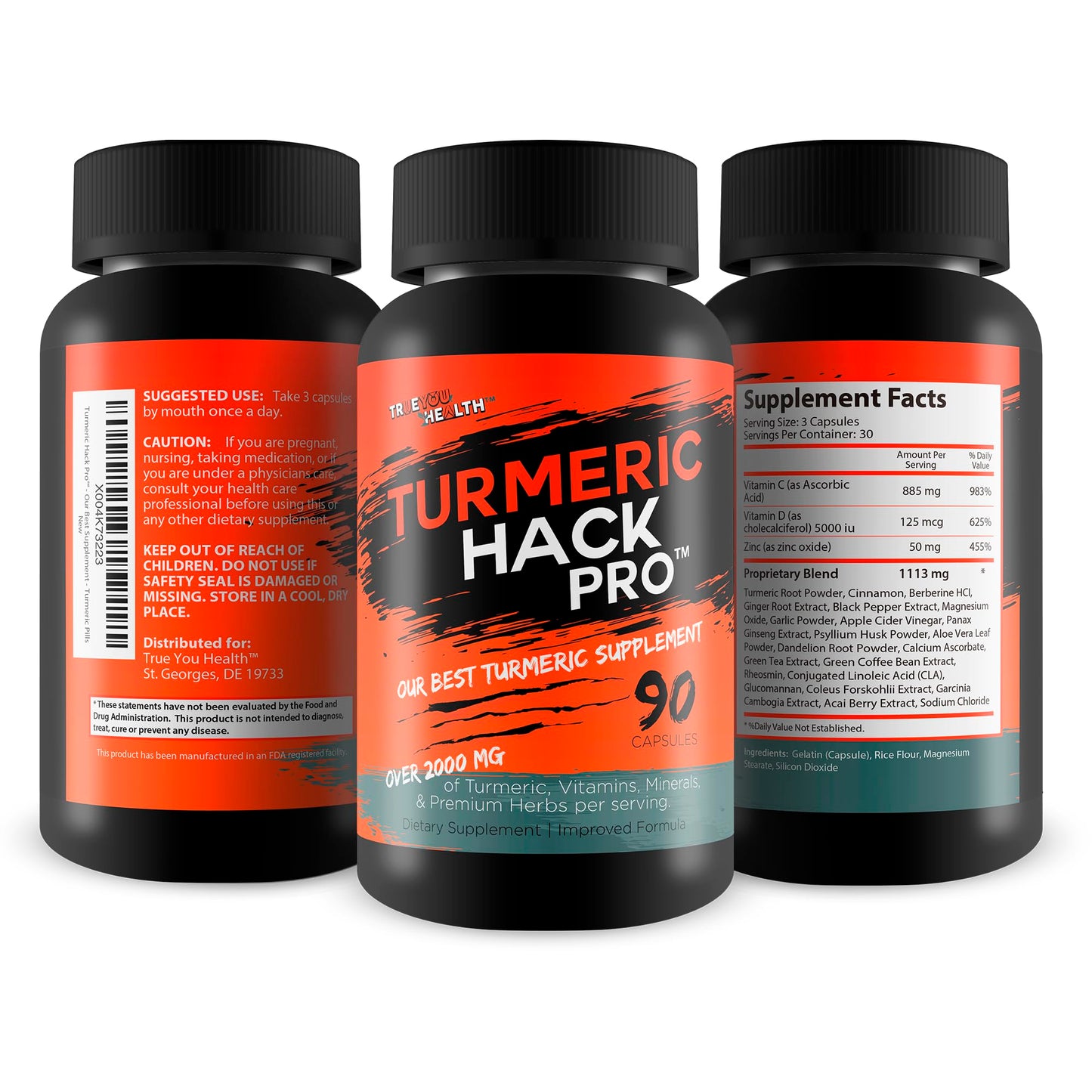 True You Health Turmeric Hack Pro Capsules 90 Count