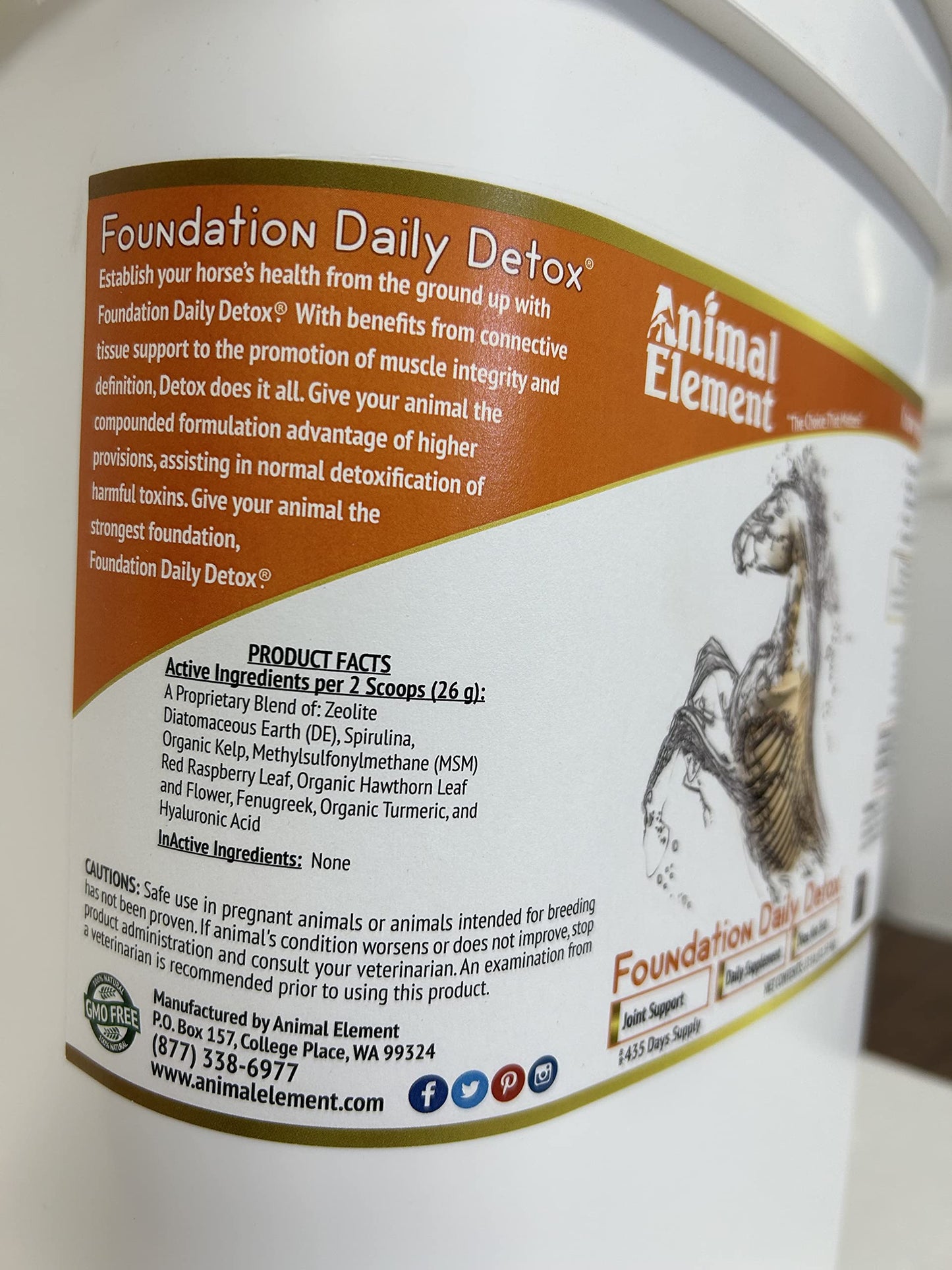 Animal Element Foundation Daily Detox Powder 25 lb