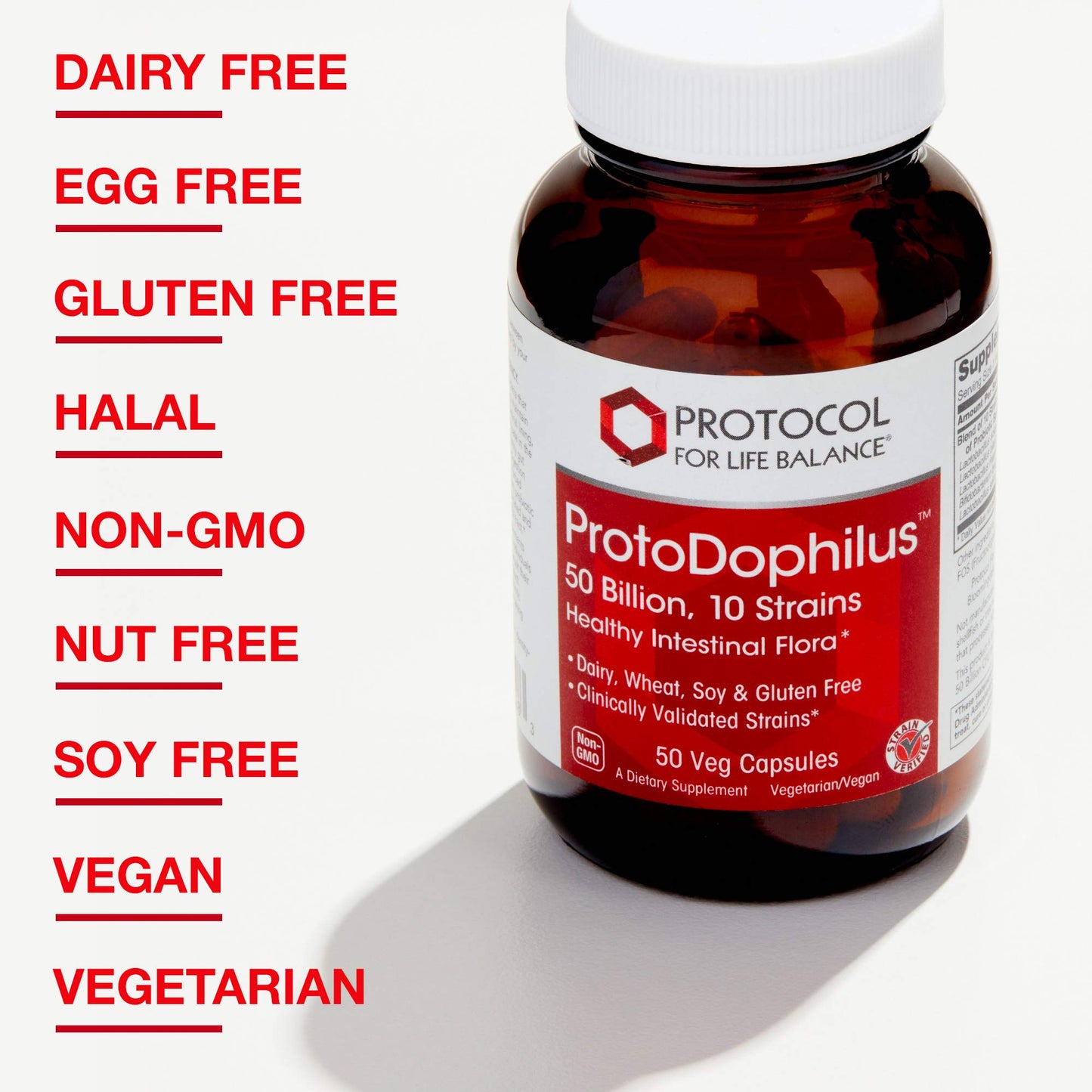 Protocol for Life Balance ProtoDophilus Capsules, 50 Count