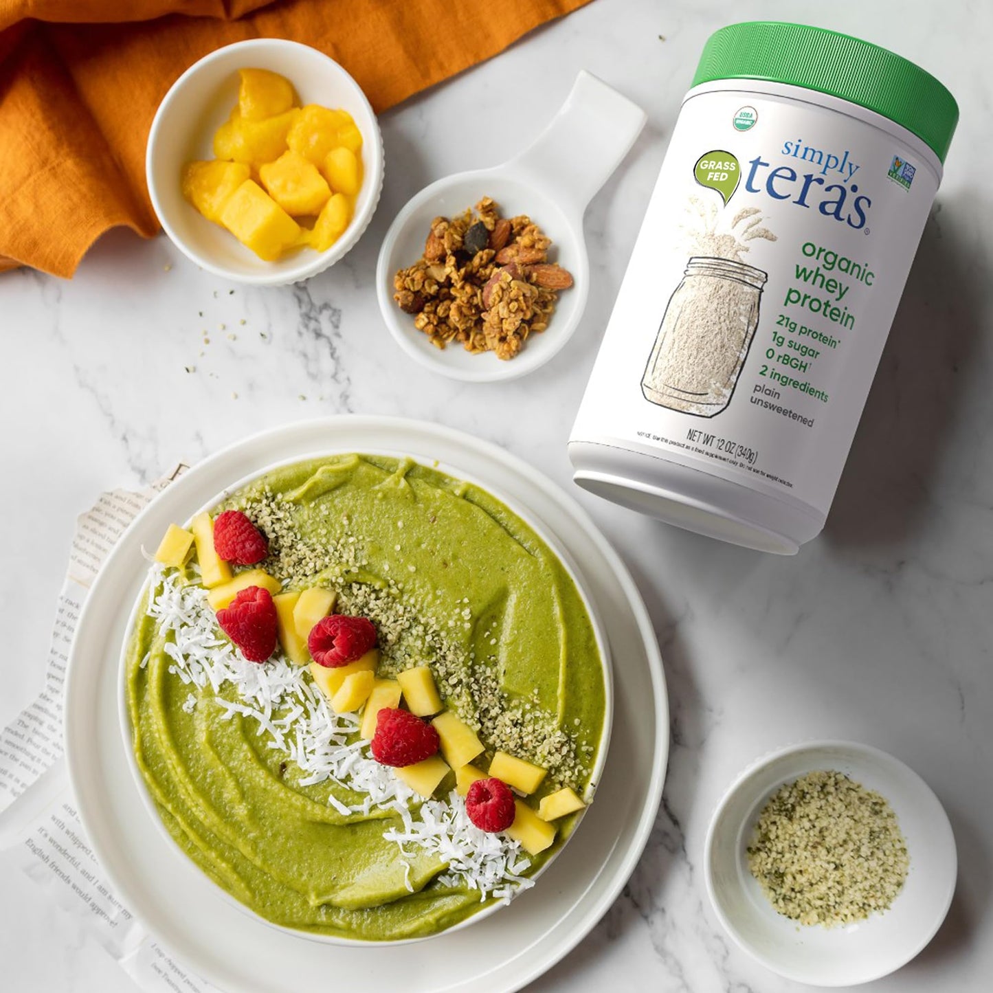 Simply Tera's Organic Whey Protein Powder, 12 oz