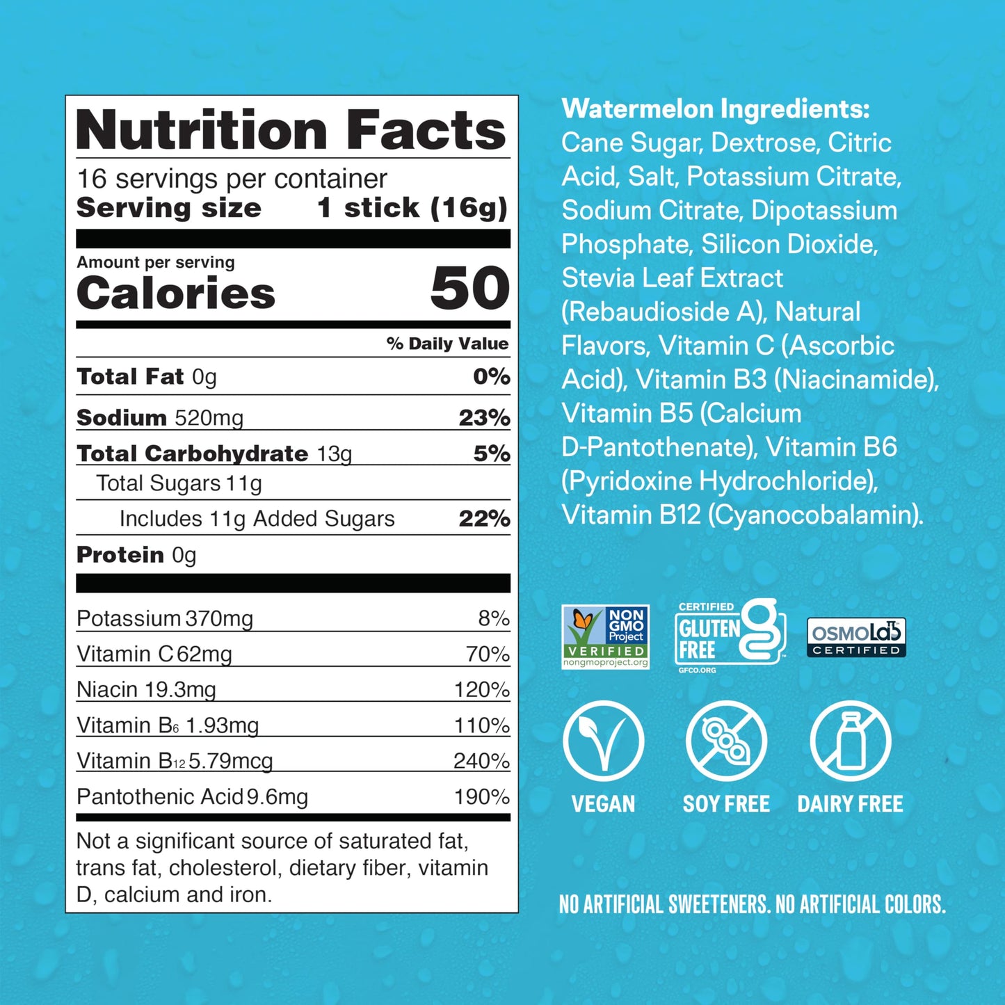 Liquid I.V. Hydration Electrolytes Watermelon Powder 48 Count