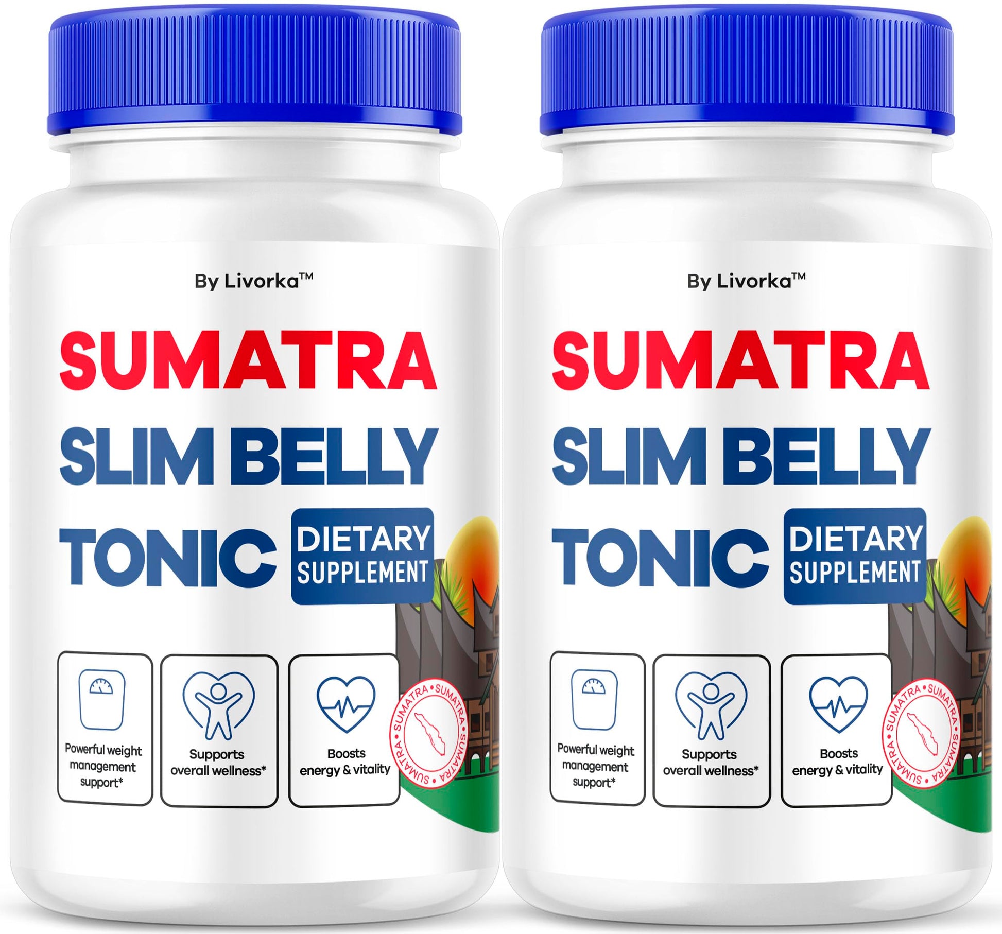 LIVORKA Sumatra Slim Belly Tonic - All Natural Advanced Formula Capsules, 120