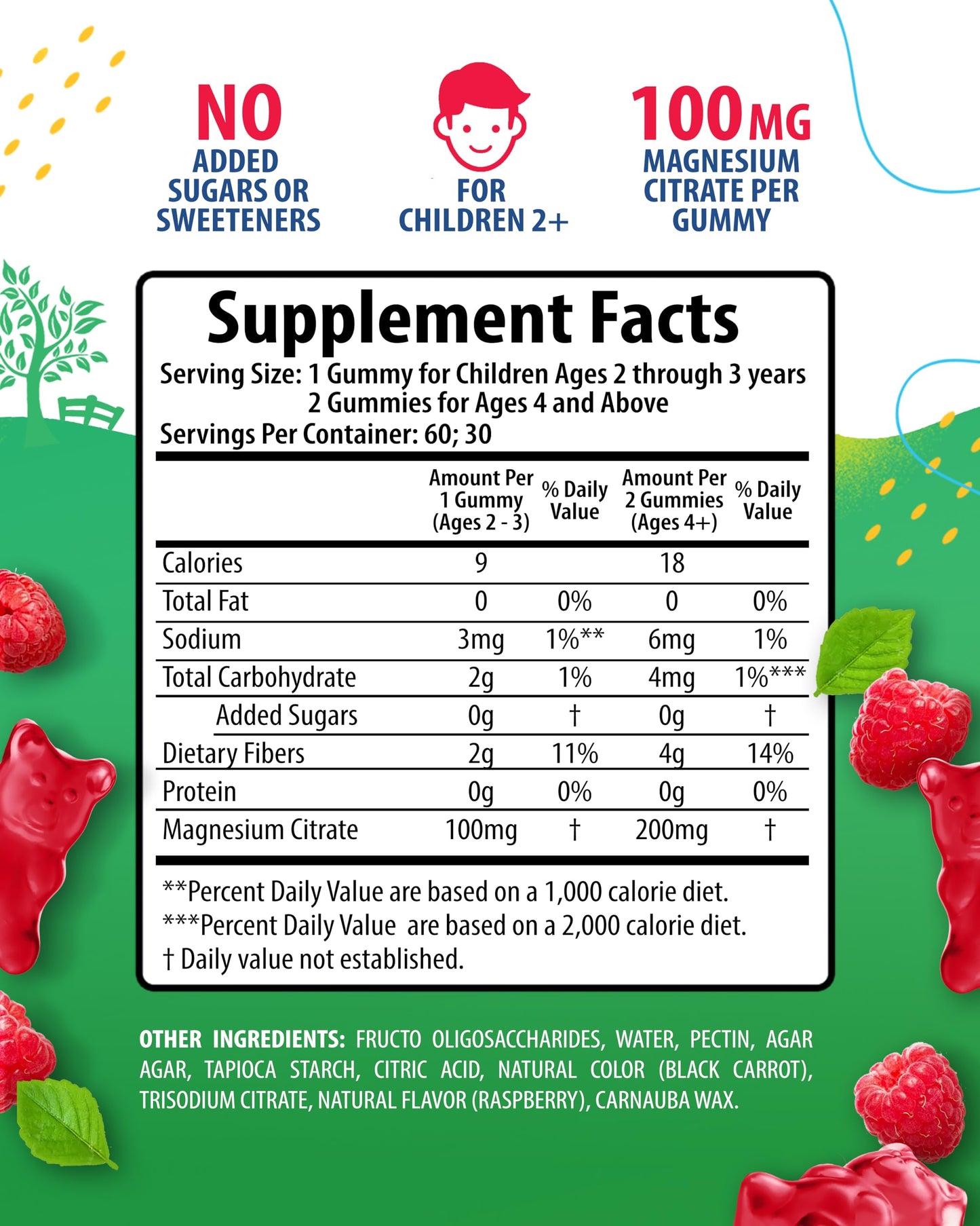 SUNNY SAM Magnesium Gummies for Kids & Adults - Calm Magnesium Chews - Magnesium Citrate Chewable Supplement for Mood & Muscle Support, 120 Gummies