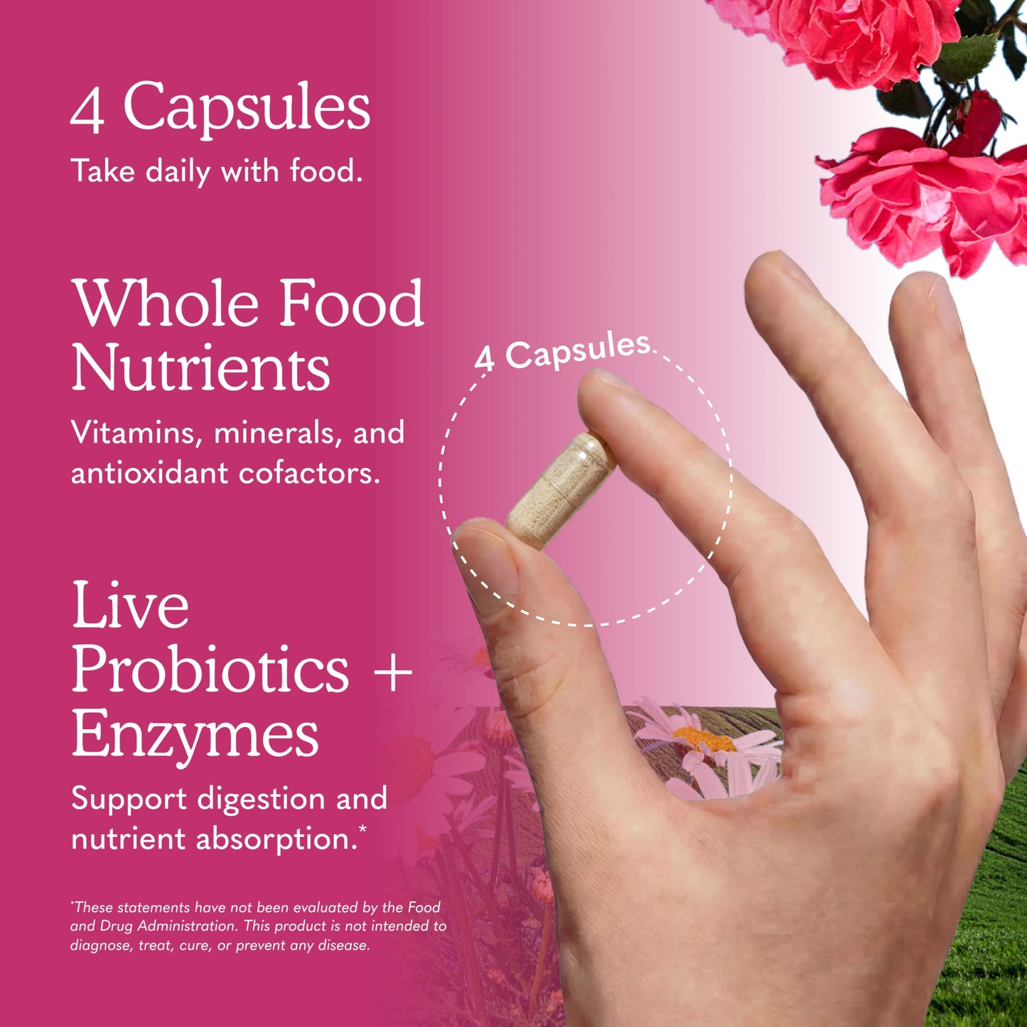 Garden of Life Vitamin Code Women's Multivitamin with Iron and Folate – Whole Food Women’s Vitamins with Probiotics, Digestive Enzymes, Immune Support, Non-GMO, Gluten-Free, Kosher Capsules, 120 Capsules