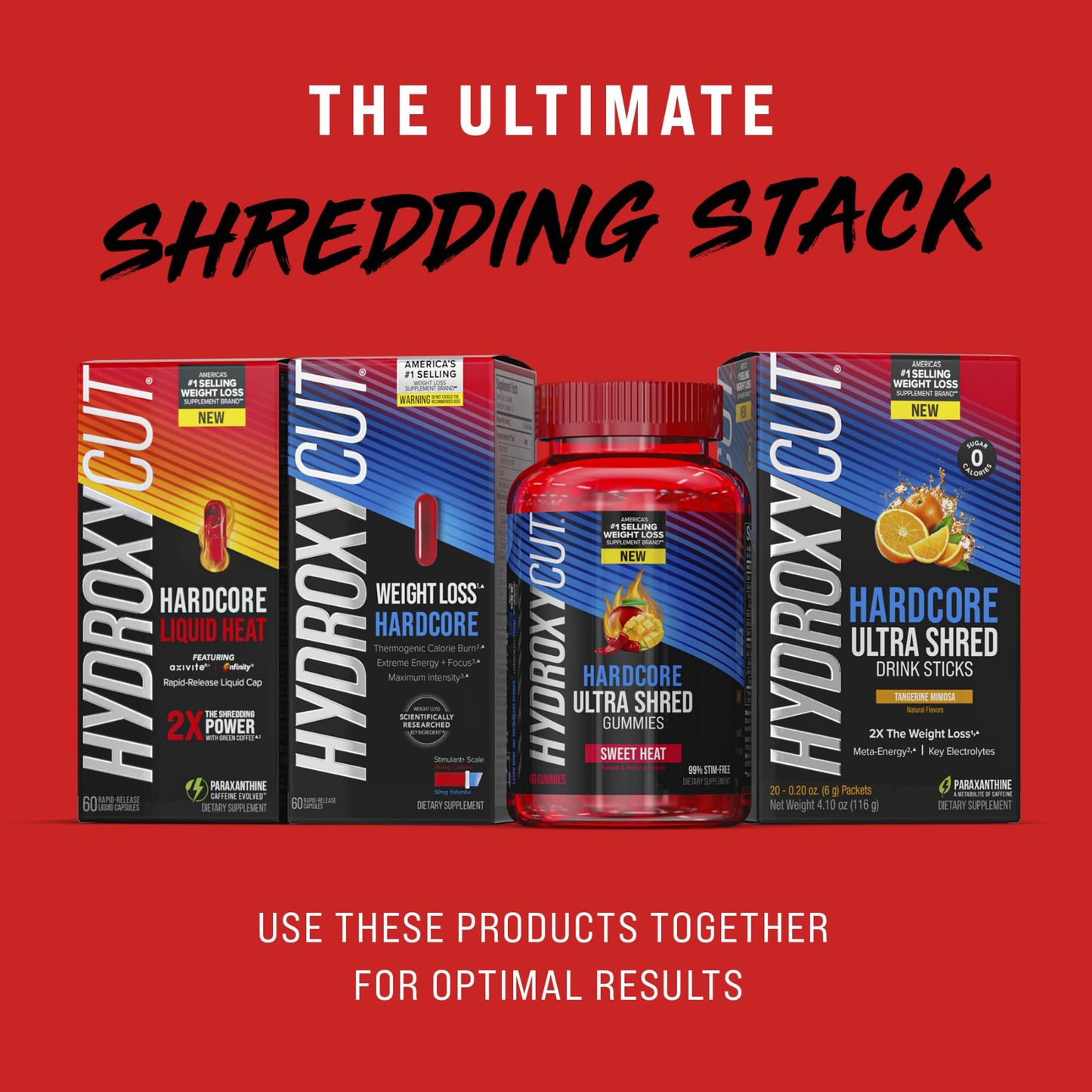 Hydroxycut Hardcore Ultra Shred Gummies 60 Count