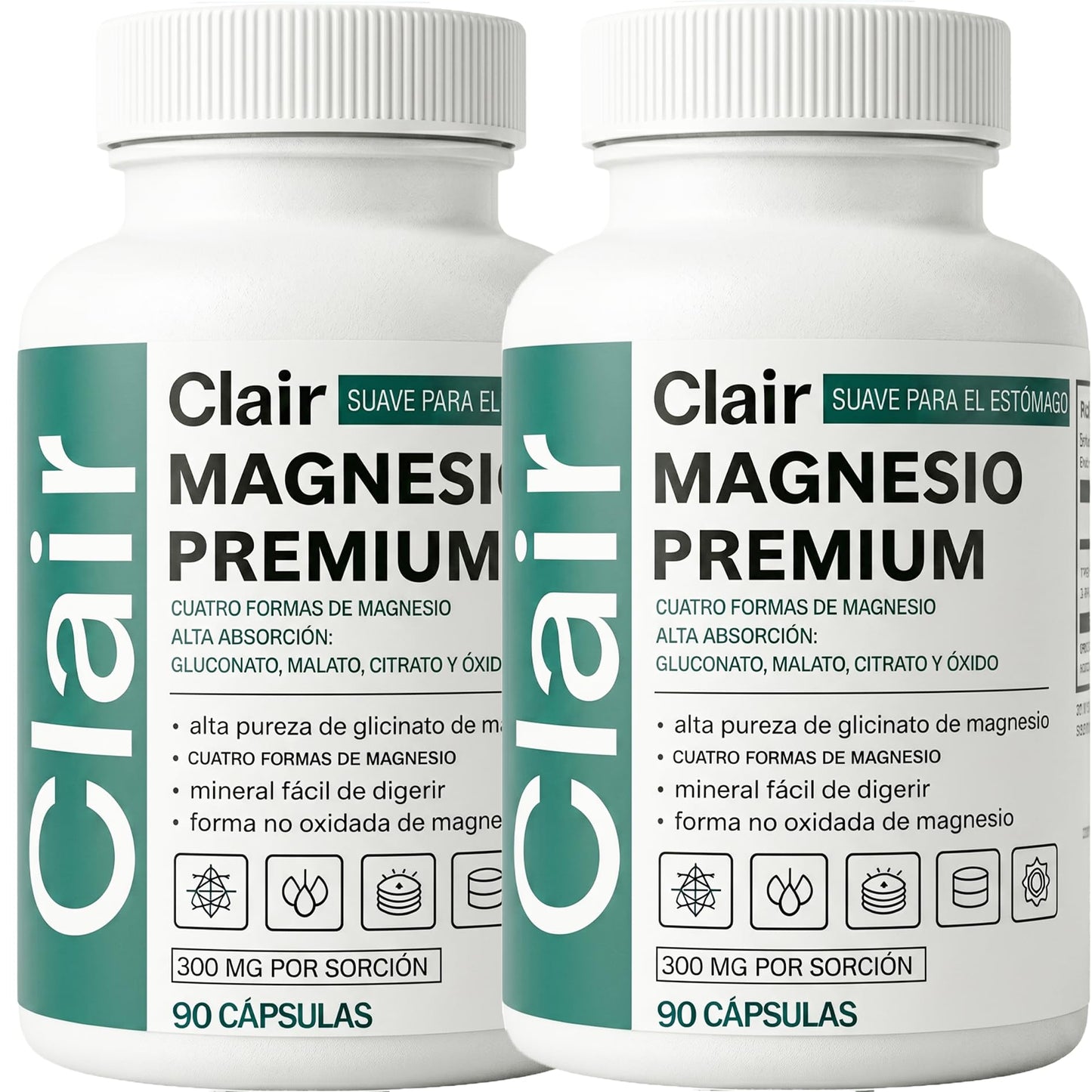 Optifusion Clair Magnesium Glycinate Premium Capsules, 90 Count
