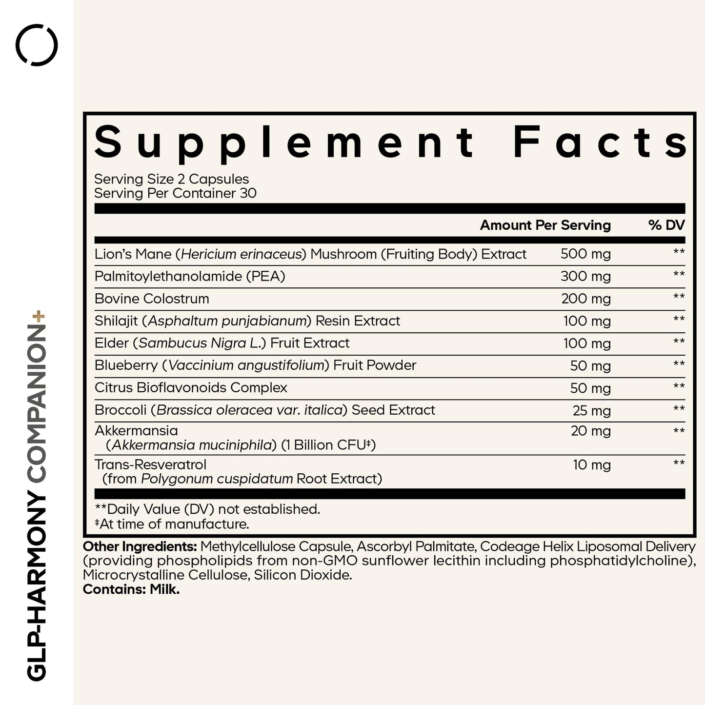 Codeage GLP-Harmony Companion+ Supplement 60 Capsules