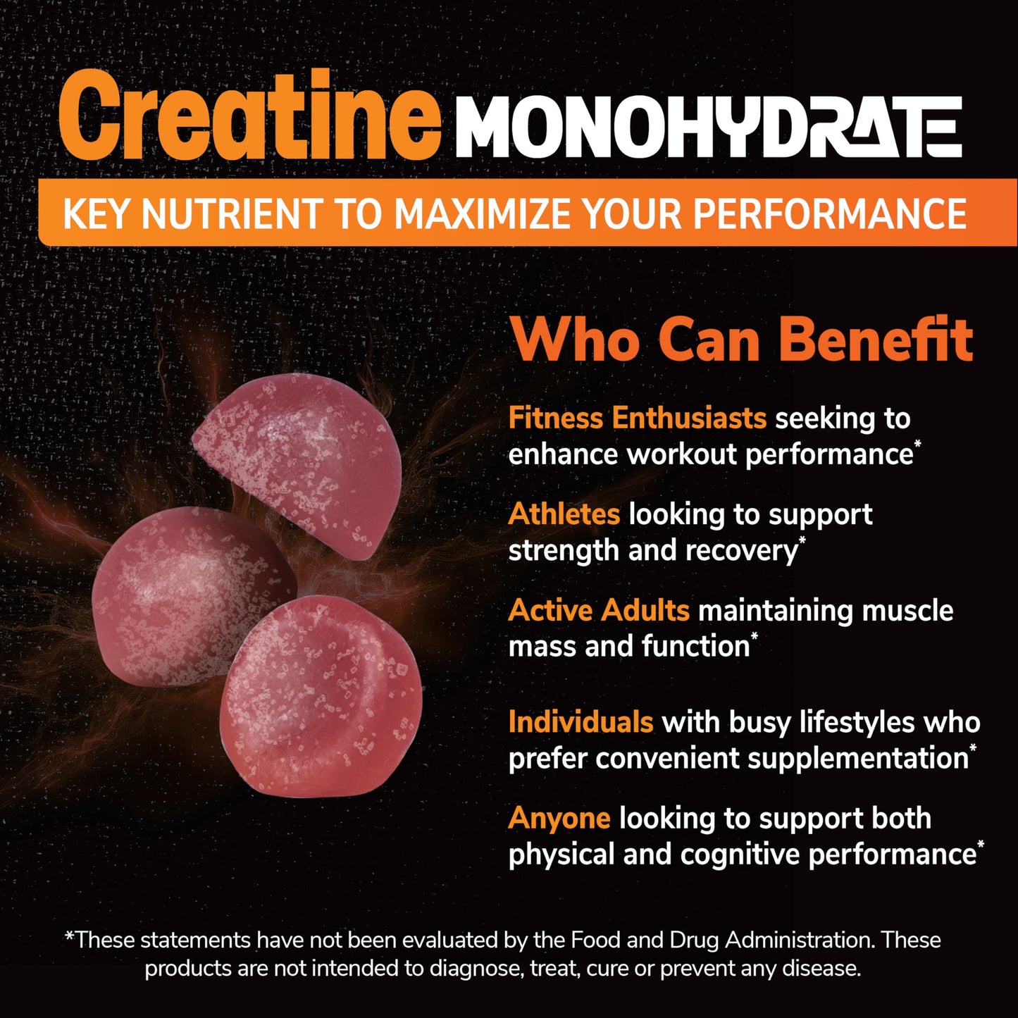 21st Century Full Fuel 365 Creatine Monohydrate Gummies, 75 Gummies