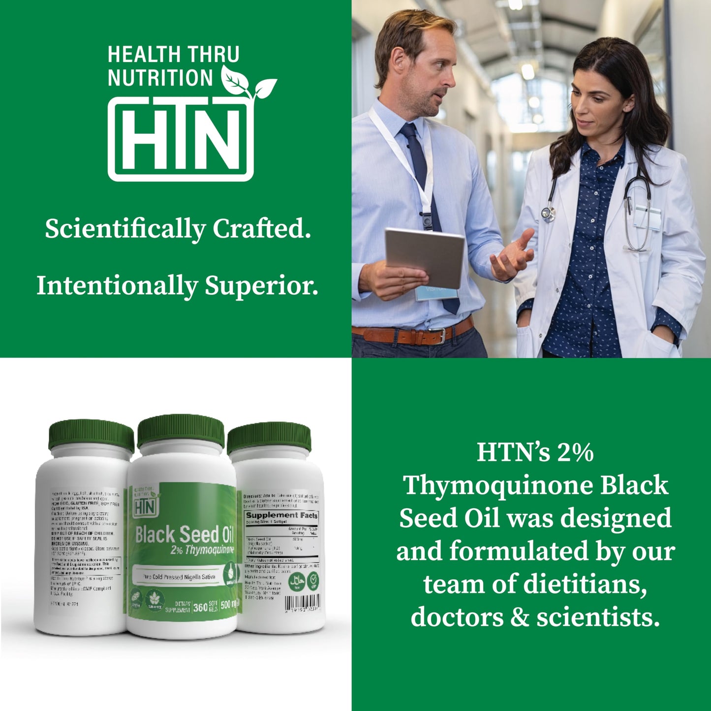 Health Thru Nutrition Black Seed Oil 500mg Softgels, 360 Count