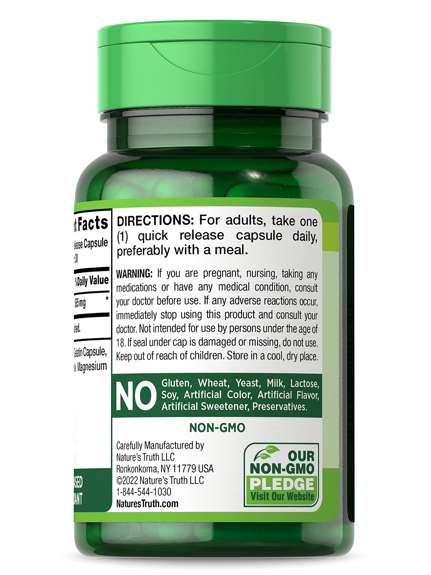 Nature's Truth Quercetin 585mg Capsules, 30 Capsules