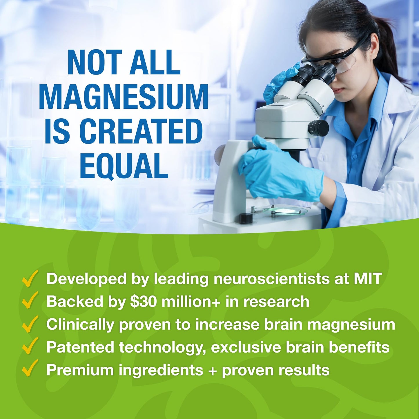 Magtein Magnesium L-Threonate Supplement Capsules, 60 Veg Capsules