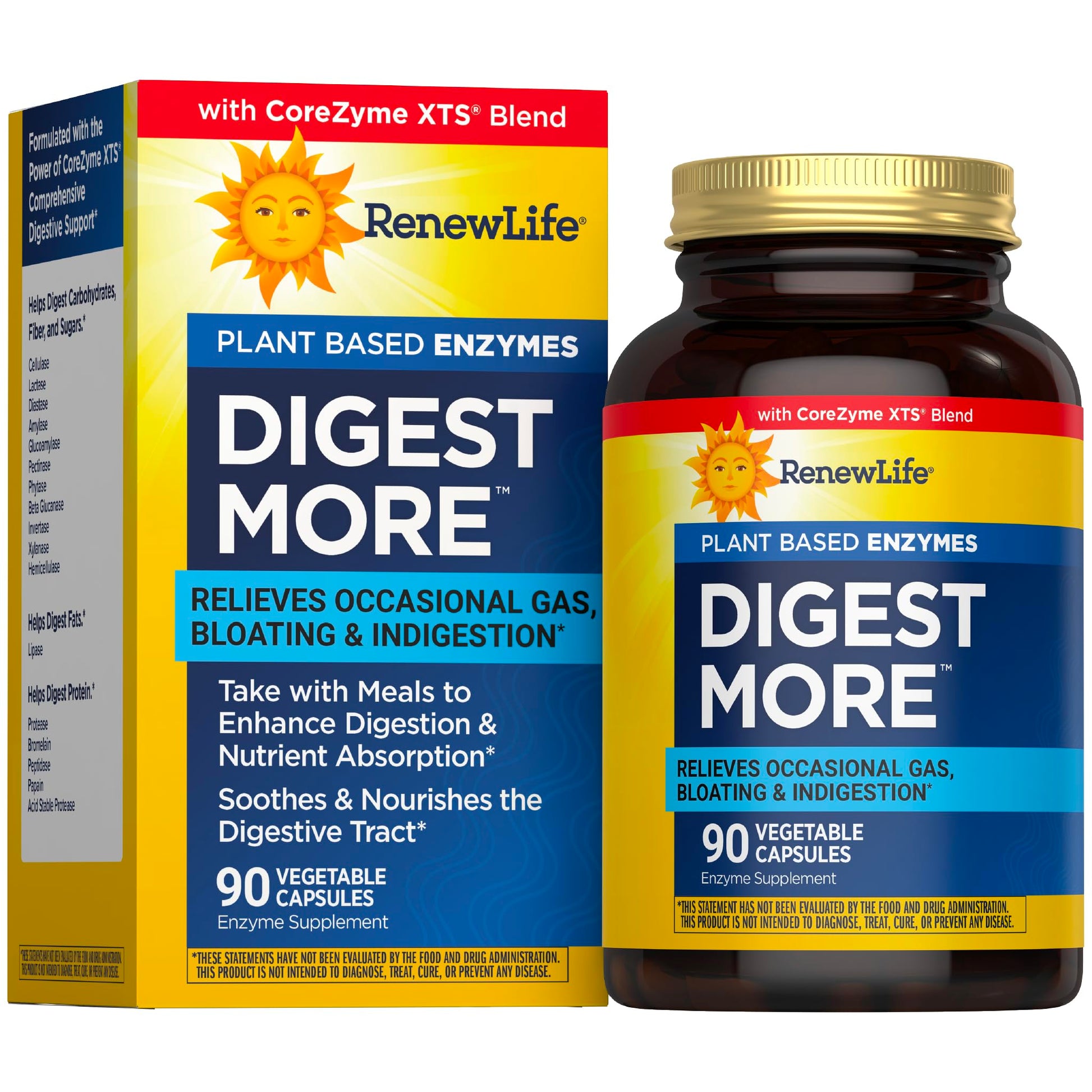Renew Life DigestMore Digestive Enzymes Capsule 90 Count