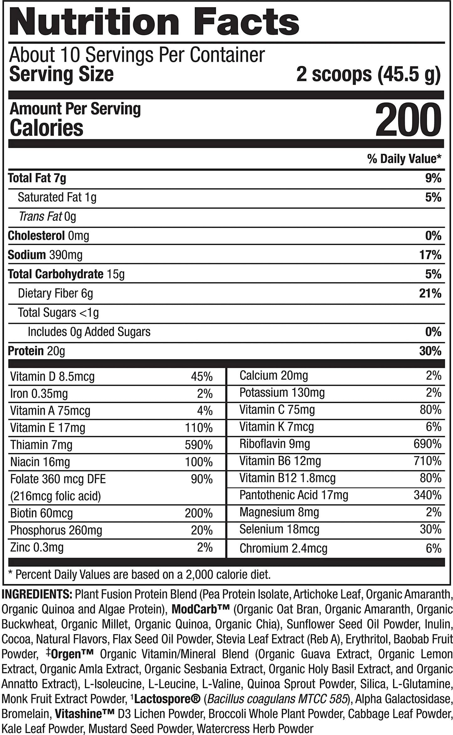 PlantFusion Complete Meal Replacement Shake Powder - Plant Based Protein Powder With Superfoods, Greens & Probiotics - Chocolate Caramel, Vegan, Gluten Free, Soy Free, Non-Dairy, No Sugar, Non-GMO - 31.75 oz