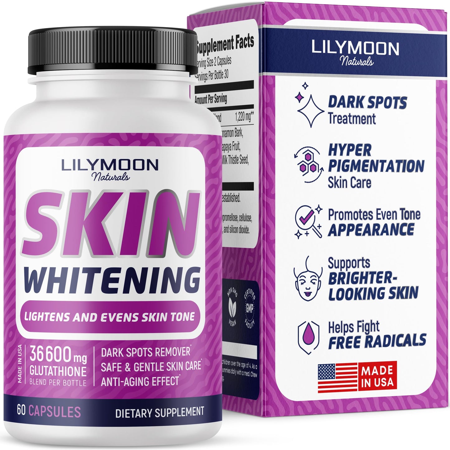 LILYMOON Glutathione Whitening Pills Capsule 60