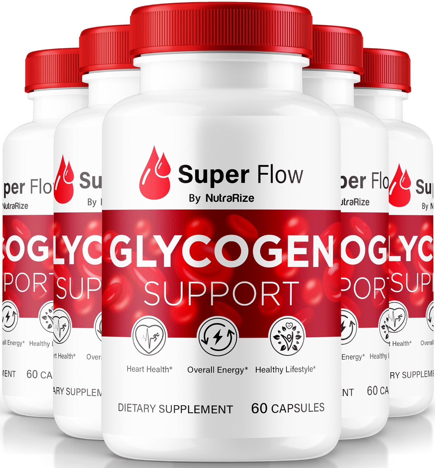 NutraRize Super Flow Glycogen Detox Capsules, 300 Capsules