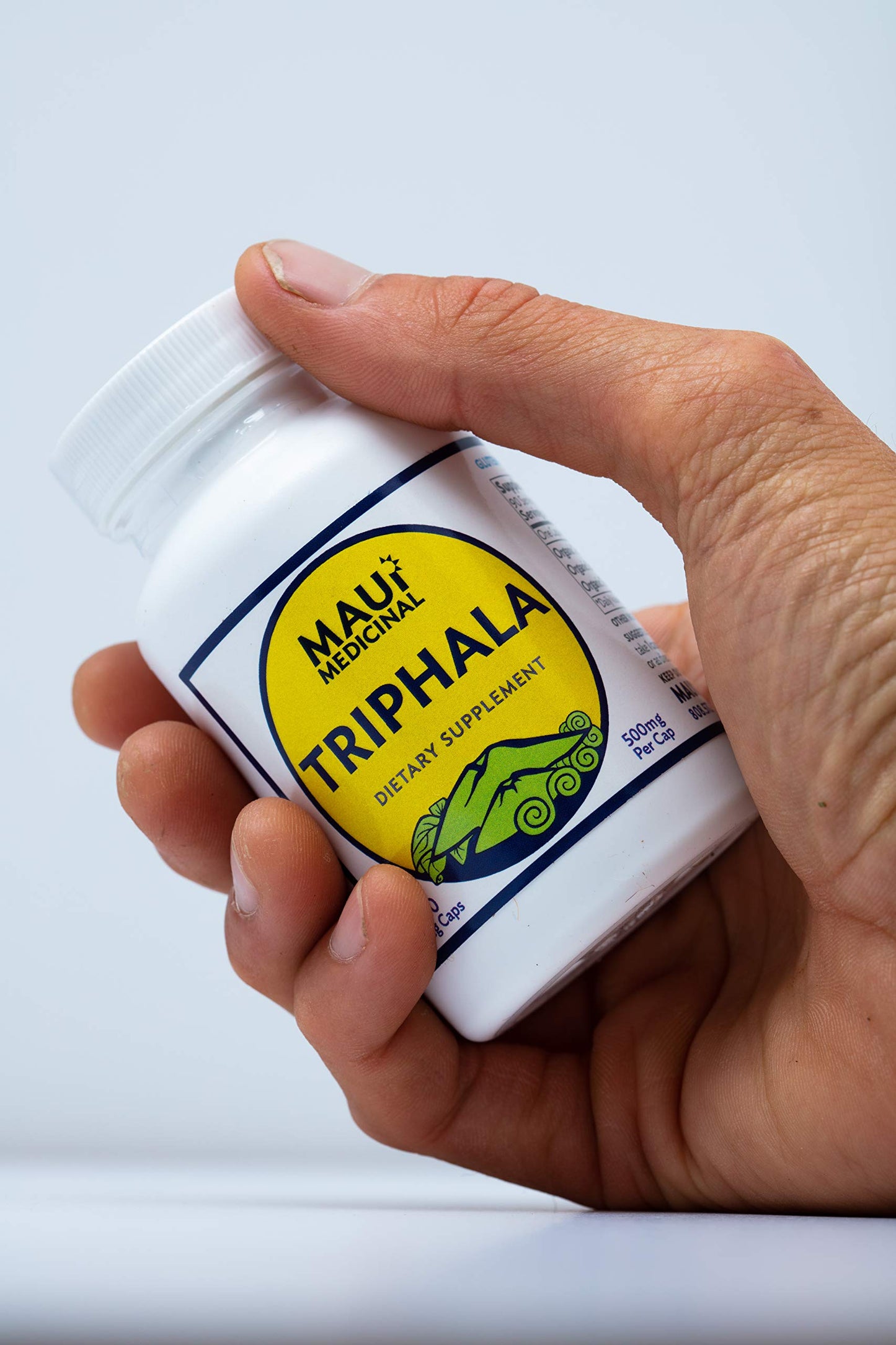 Maui Medicinal Herbs Triphala 90 Veggie Capsules - 500mg per Capsule Organic Herbal Formula