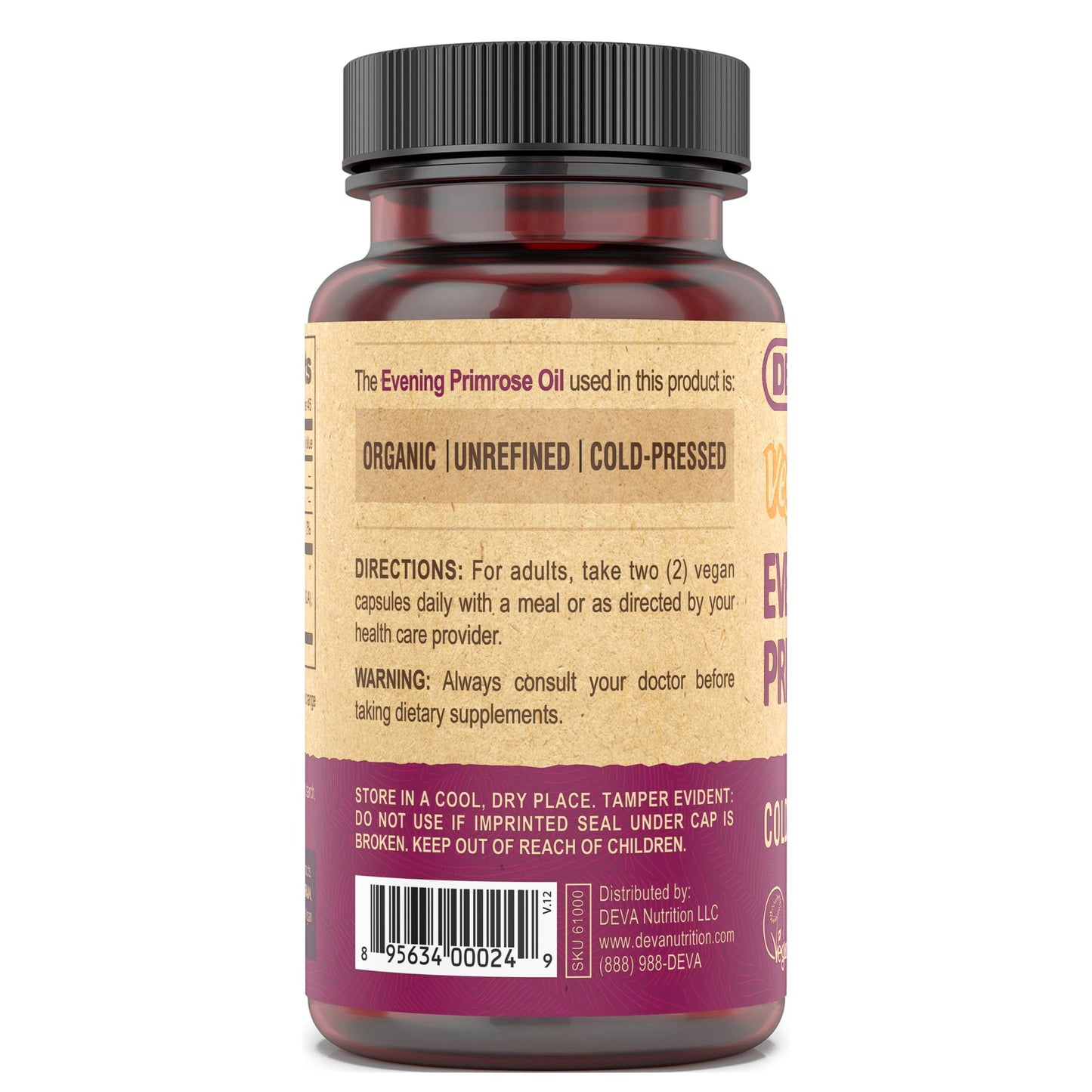 DEVA Evening Primrose Oil Softgels 180