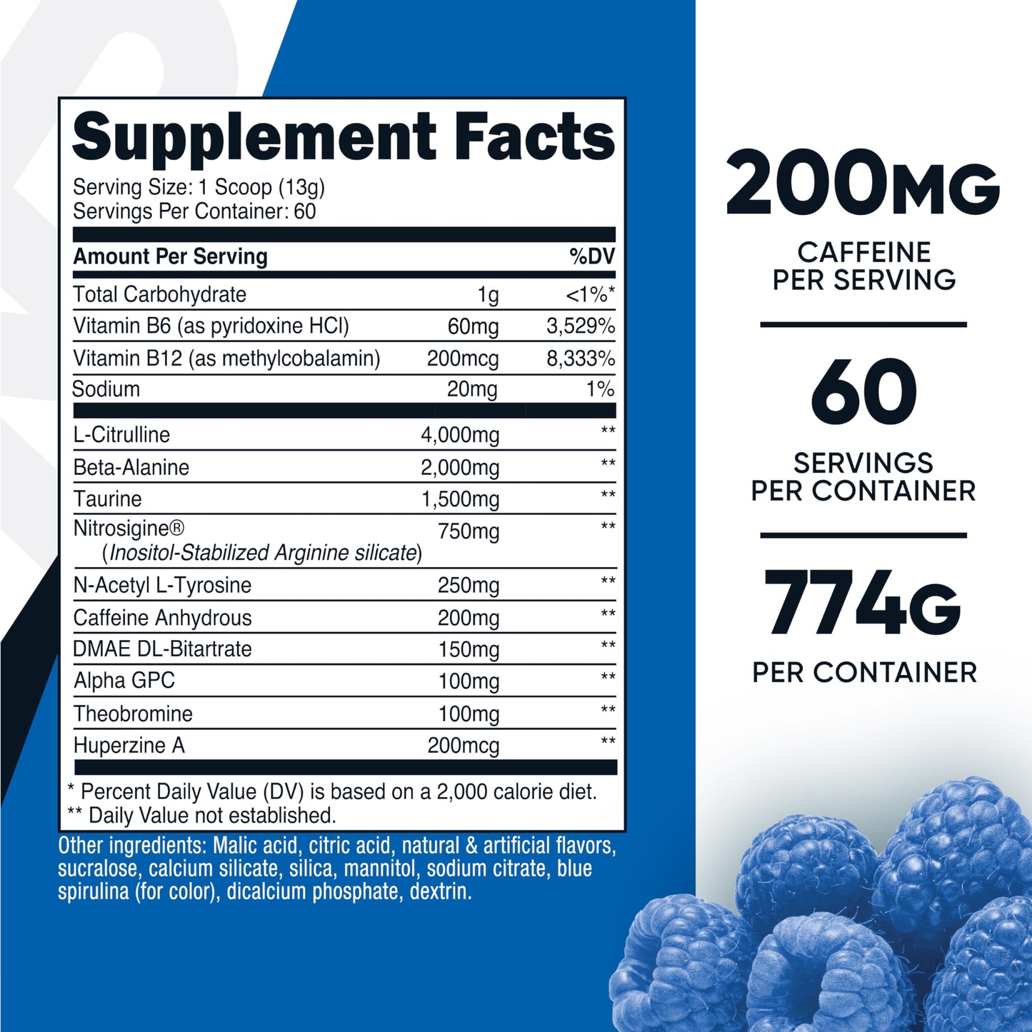 Nutricost Pre-Workout Complex Powder 64 Servings