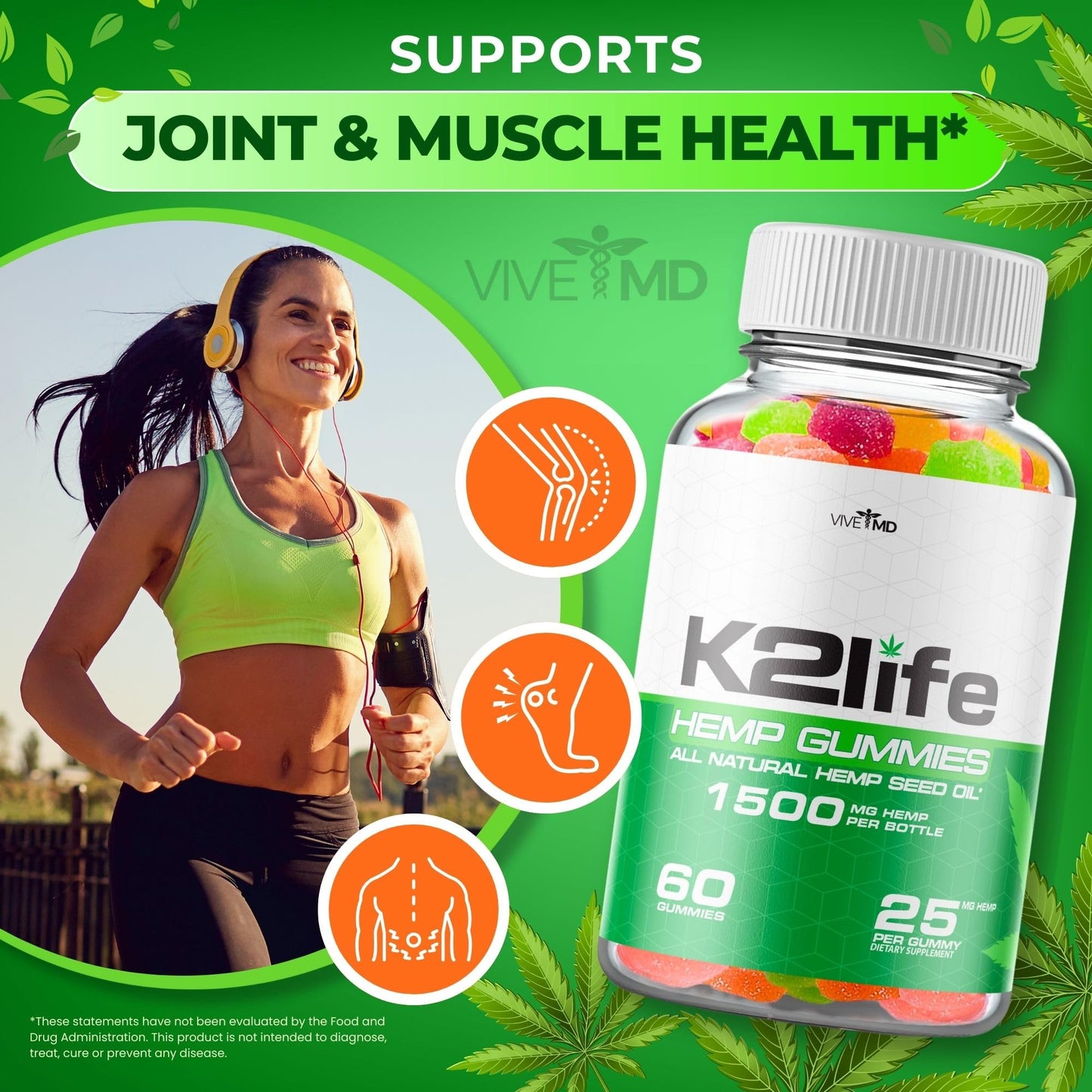 VIVE MD K2Life Gummies 120 Count