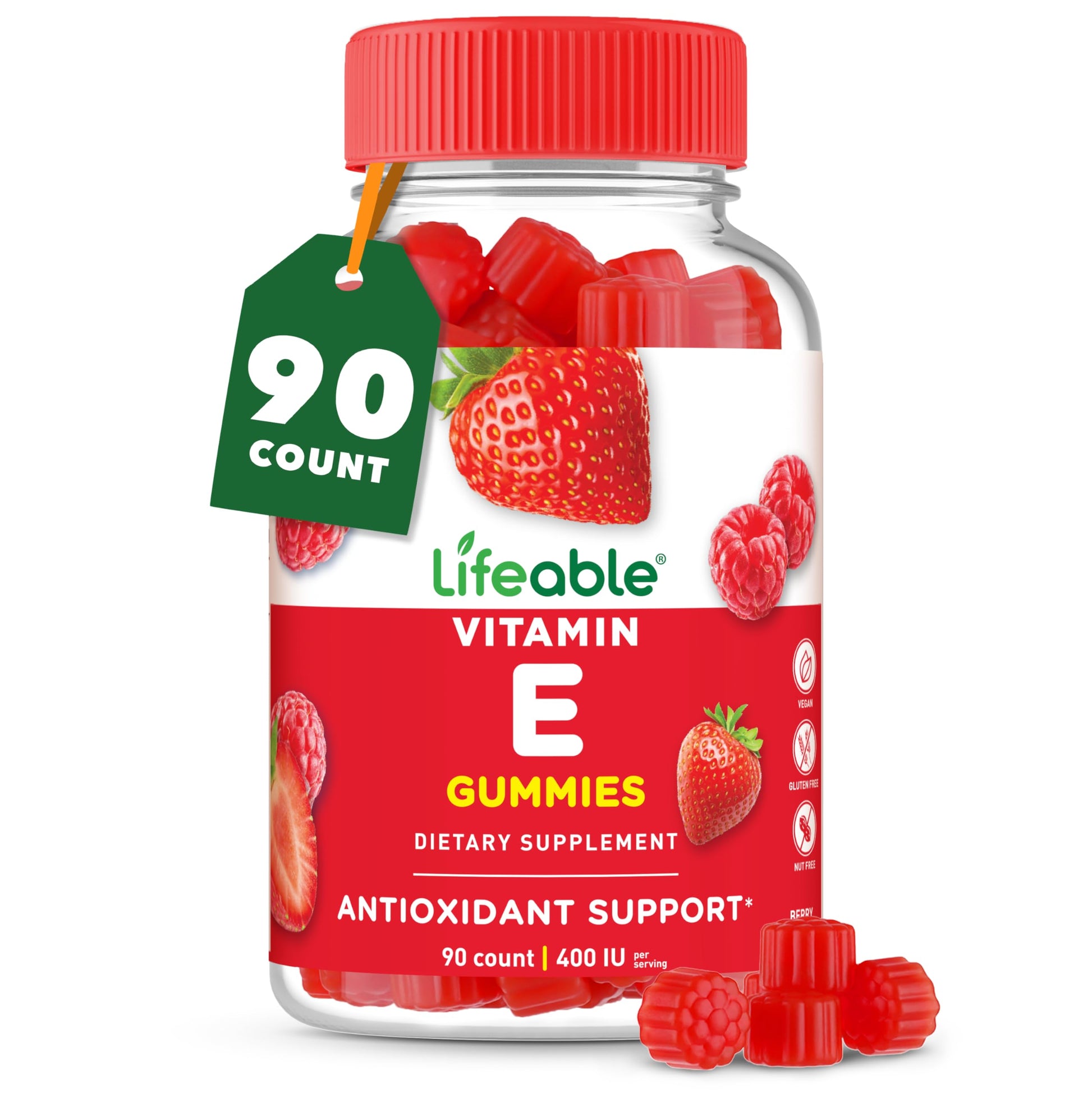 Lifeable Vitamin E Gummies, 90 Count