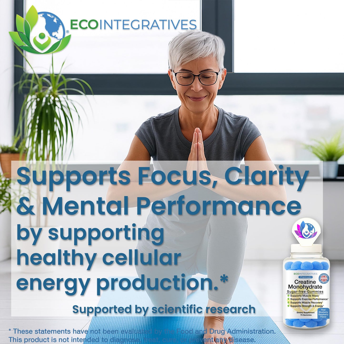 EcoIntegratives Creatine Monohydrate Gummies 75 Gummies