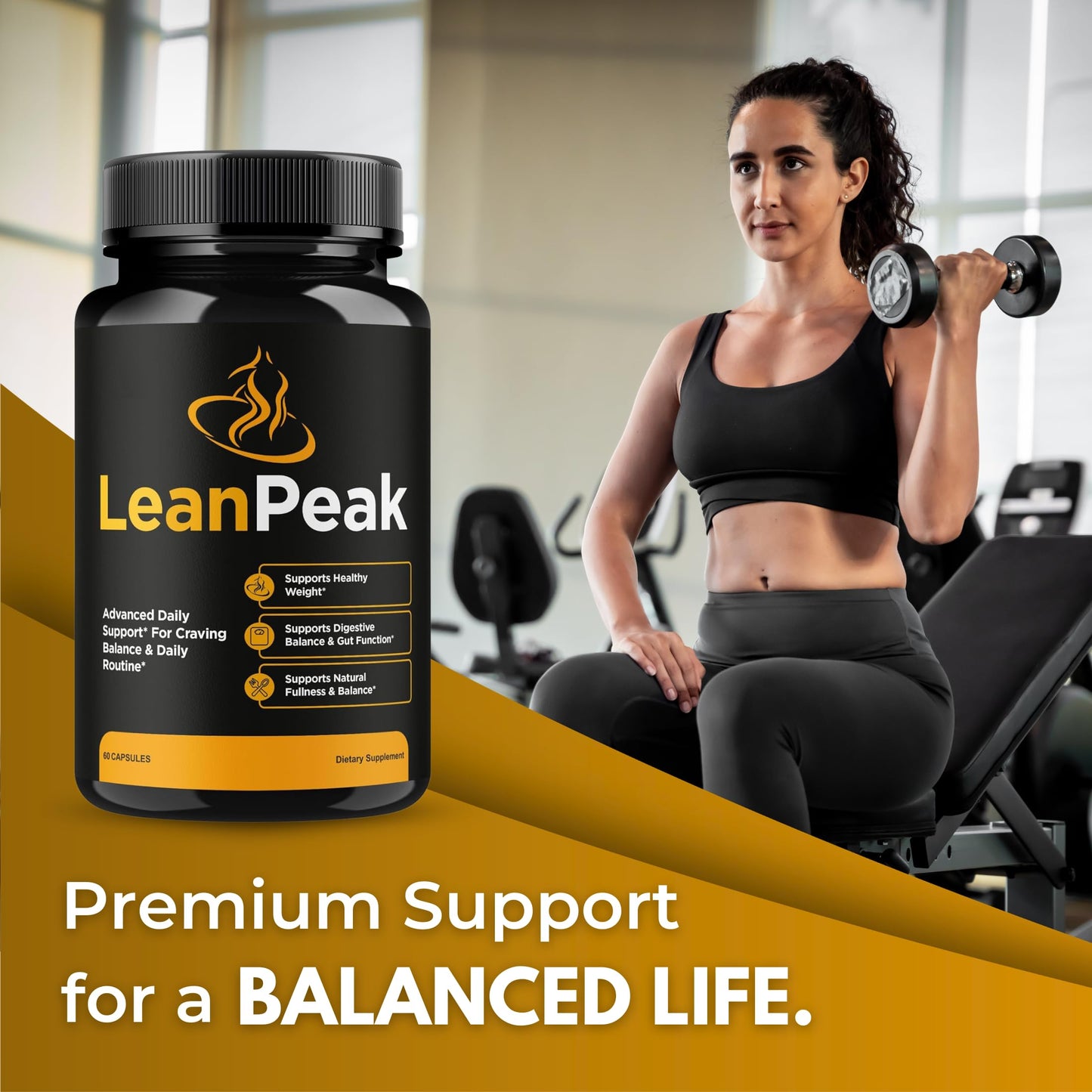 NutraTrust Labs Lean Peak Advanced Capsules, 60 Capsules
