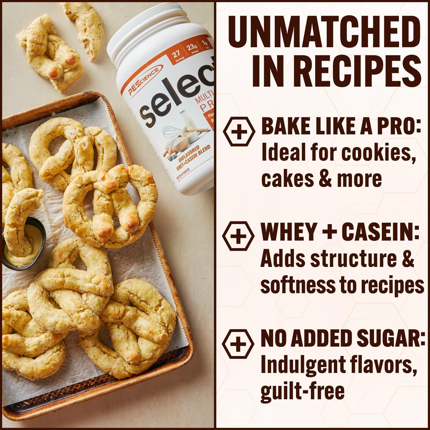 PEScience Select Multi-Purpose Protein Powder, Unflavored, 28 Servings