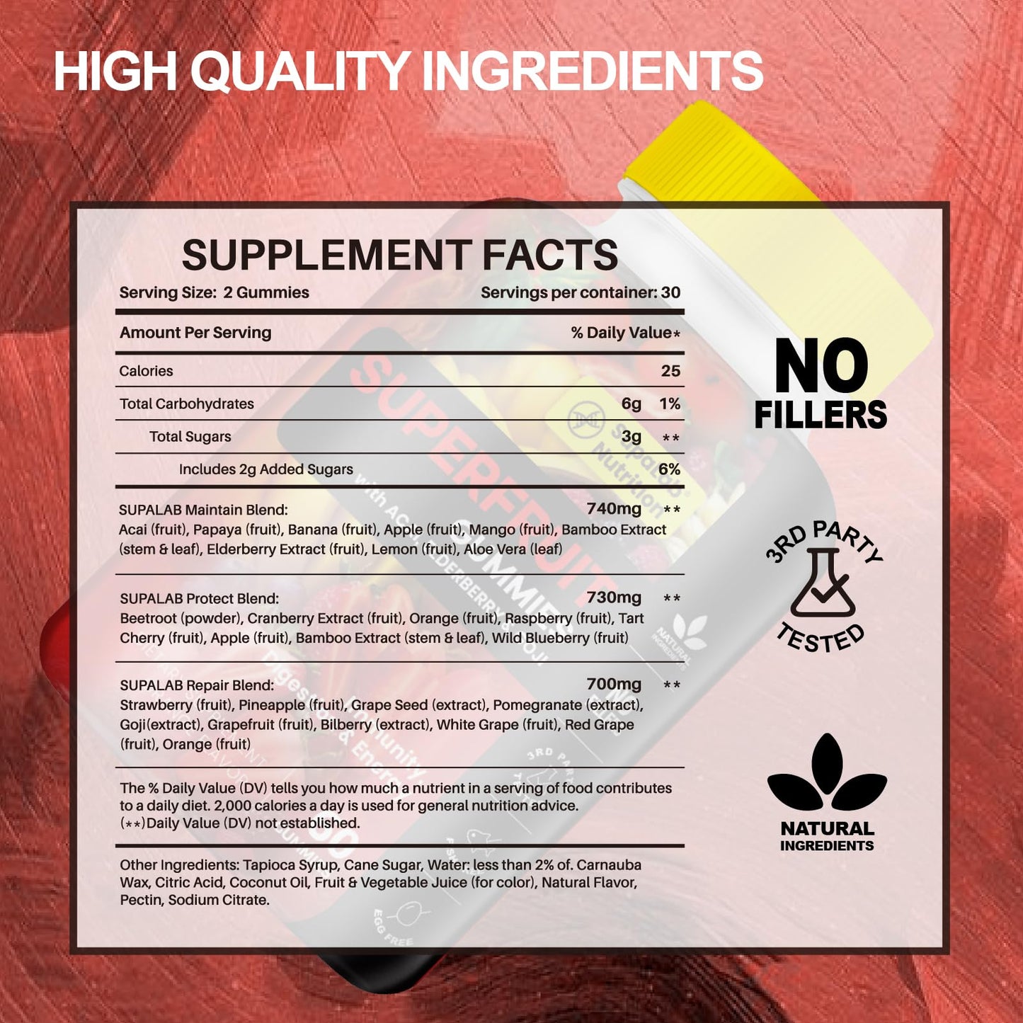 MEGNETA Super Greens & Fruits Gummies 120 Gummies